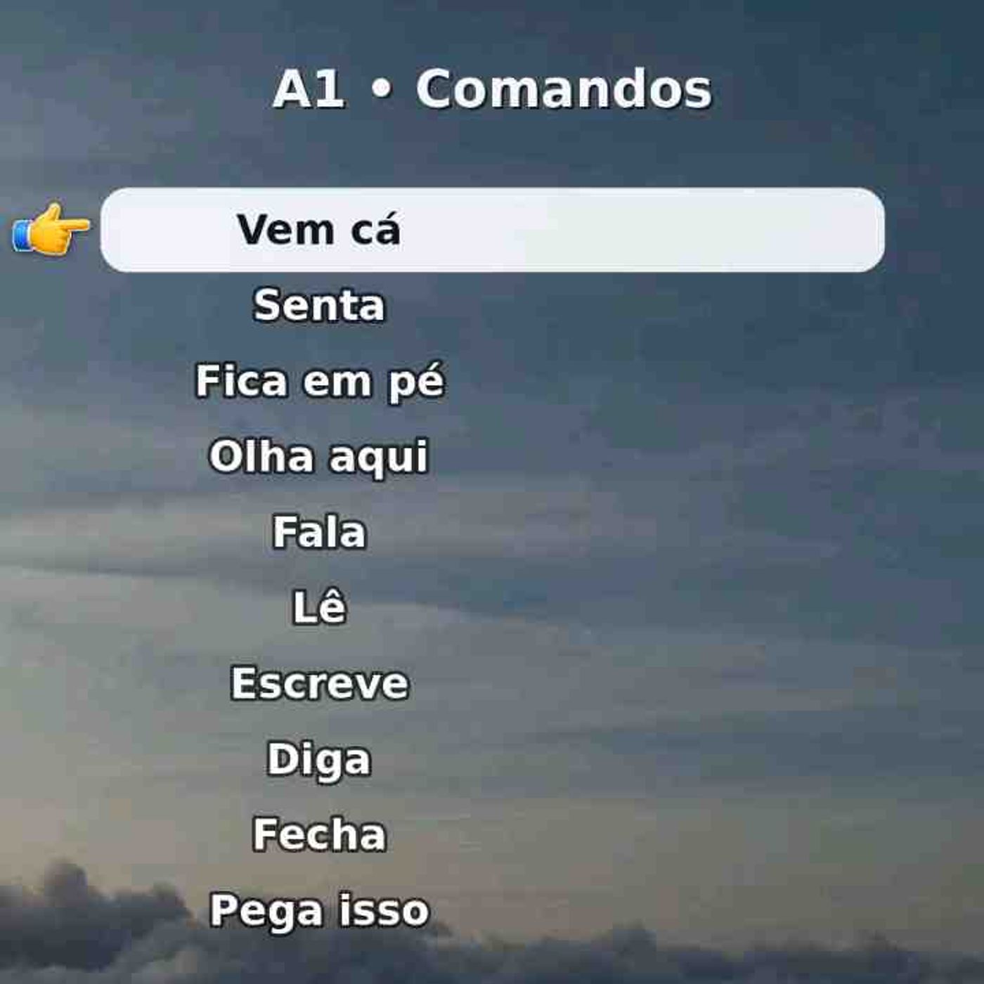 10 palavras sobre «comandos». Salve para revisar.