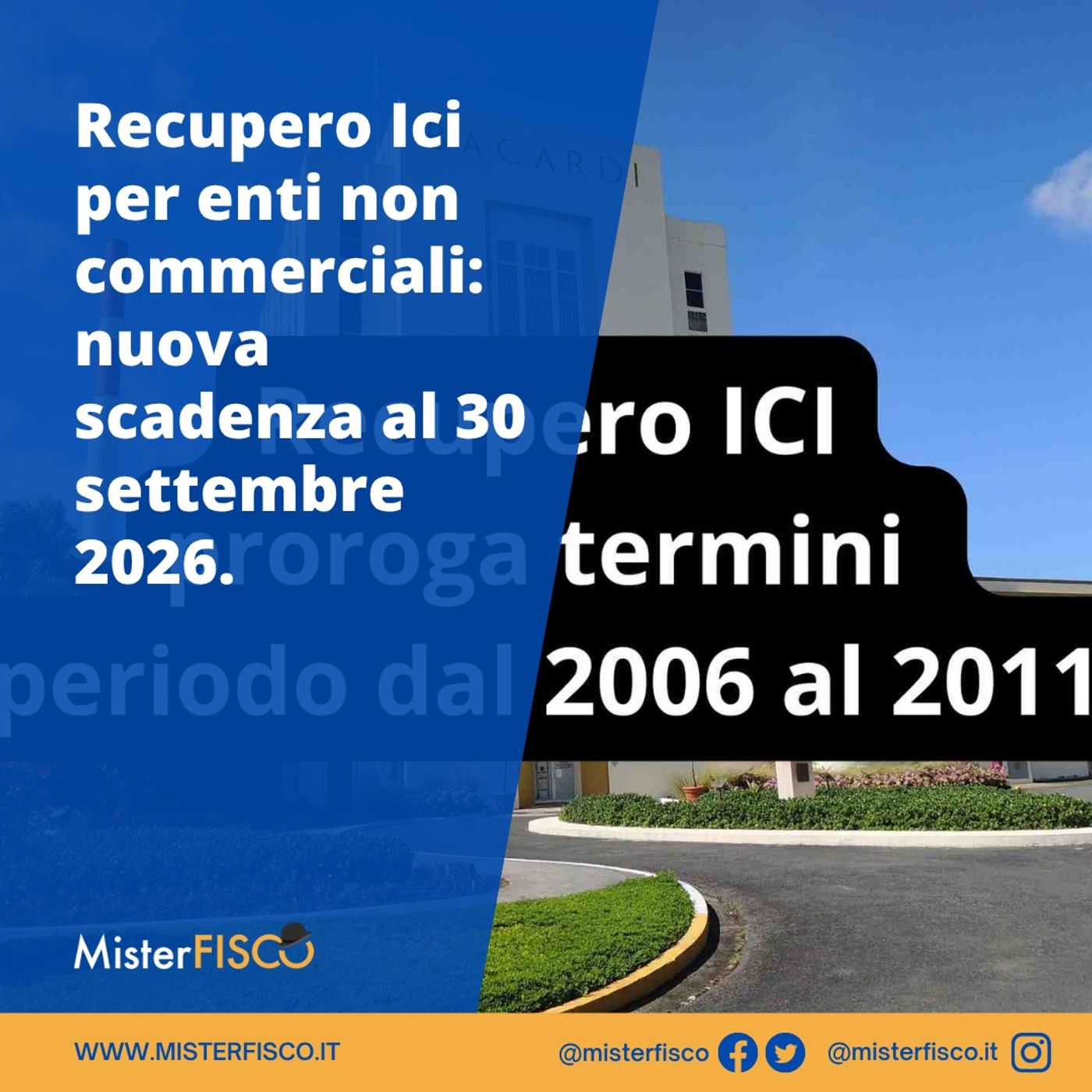 Recupero Ici per enti non commerciali: nuova scadenza al 30 settembre 2026 episode artwork