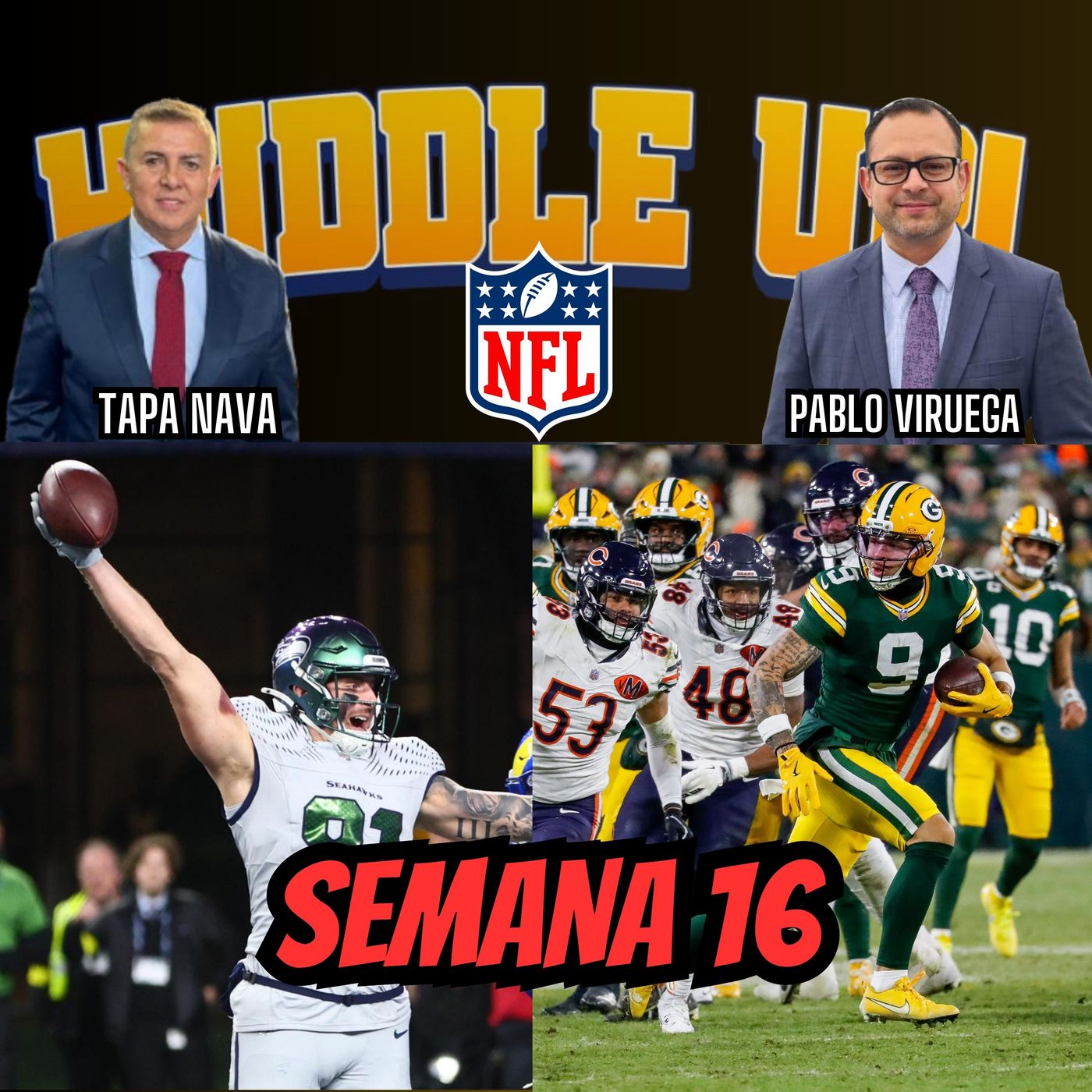 #HuddleUP Semana 16 #NFL @TapaNava & @PabloViruega #HuddleUP Semana 16 #NFL @TapaNava & @PabloViruega