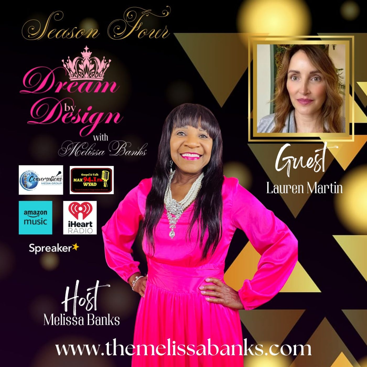 Dream by Design with Melissa Banks welcomes author/poet Lauren Martin ~ #womenempowerment episode artwork