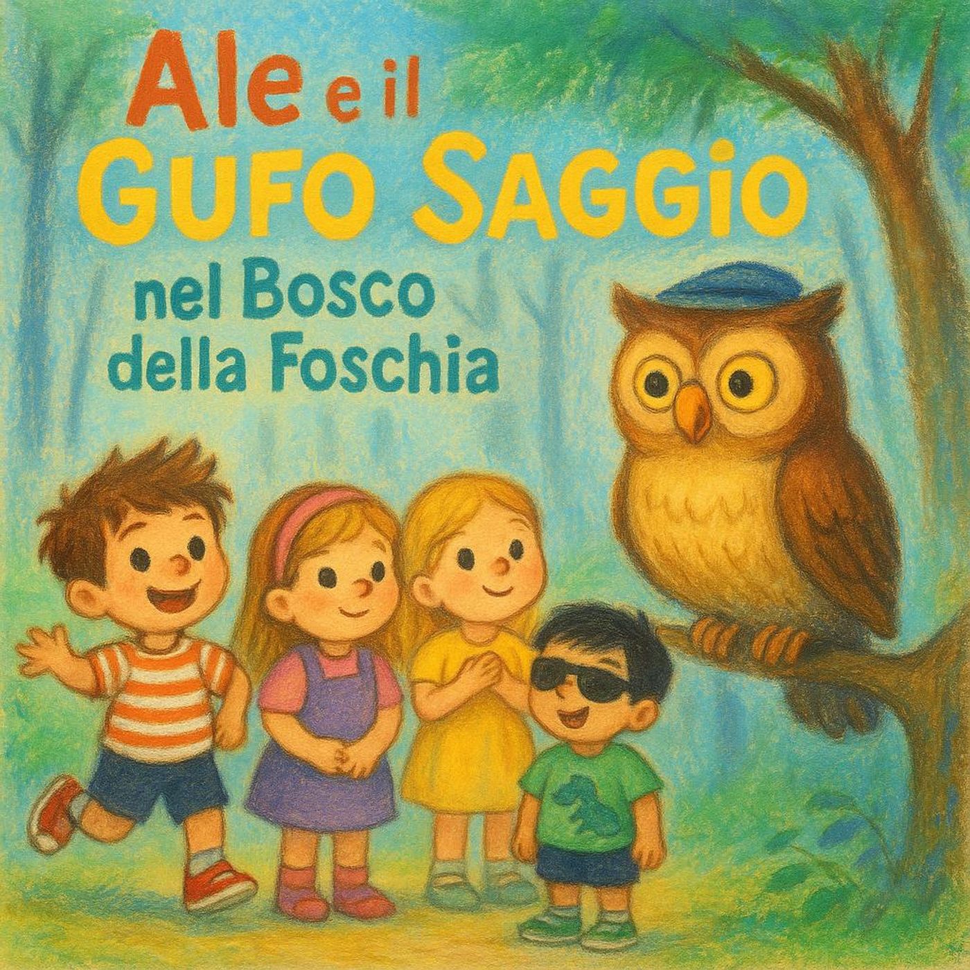 Ale e il Gufo Saggio nel Bosco della Foschia