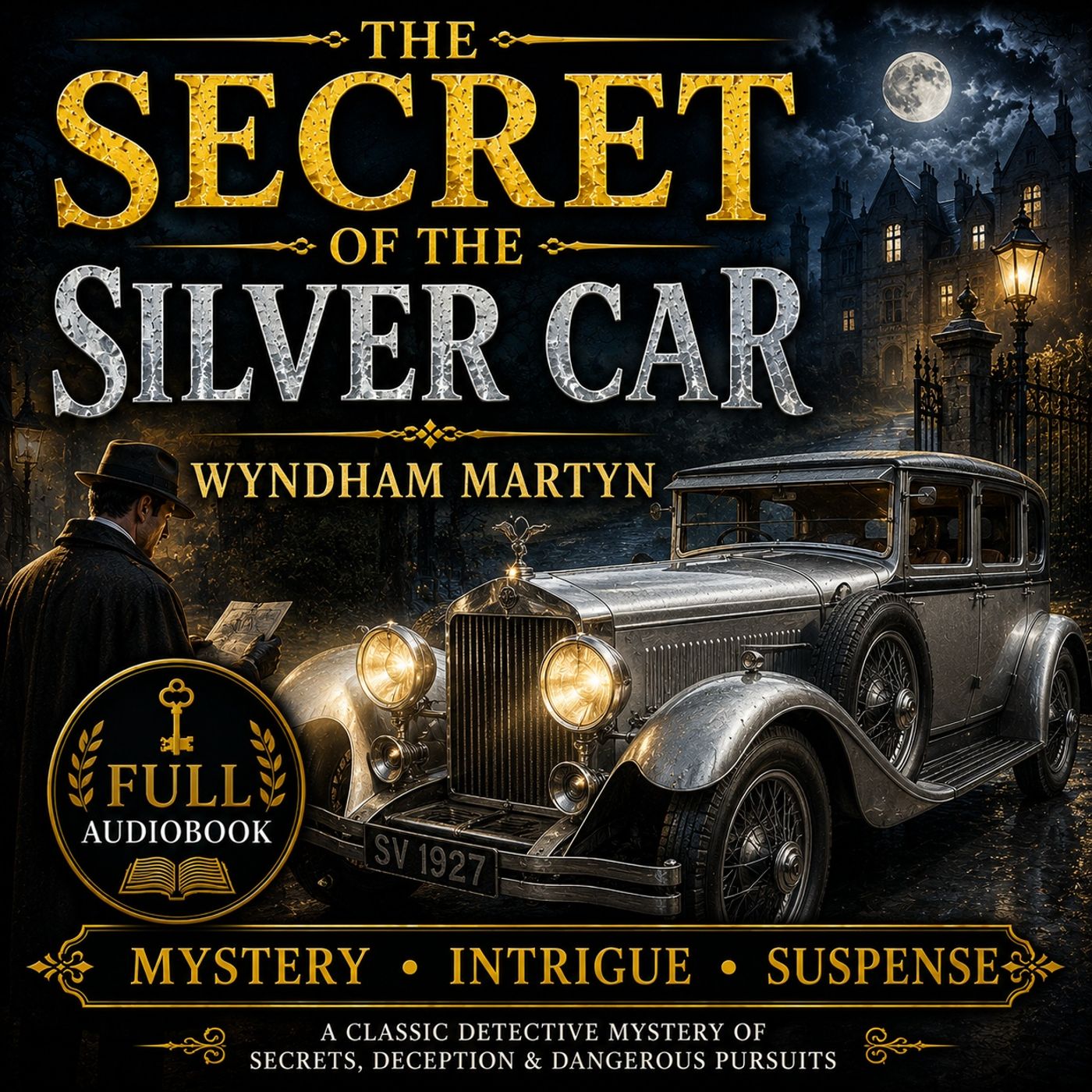 The Secret of the Silver Car by Wyndham Martyn | Full Audiobook 📖 Classic Mystery, Intrigue & Suspense