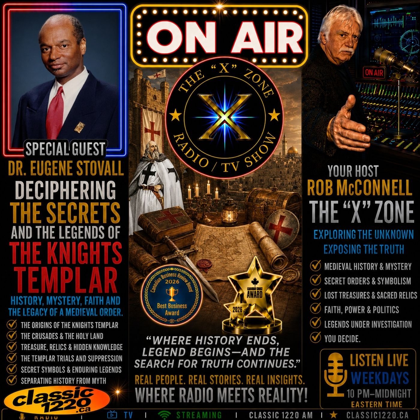 Rob McConnell Interviews - DR EUGENE STOVALL - Deciphering the Secrets and the Legends of the Knights Templar episode artwork