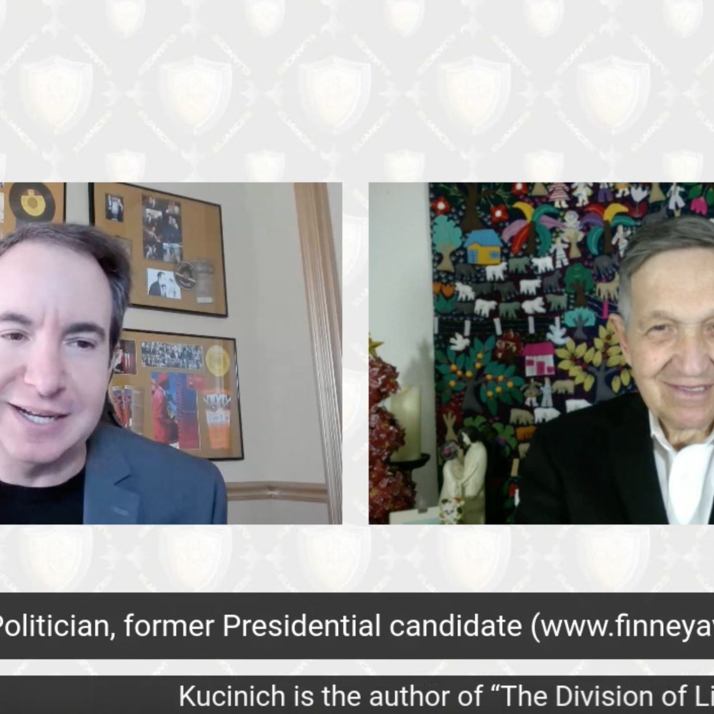 Dennis Kucinich, former Mayor of Cleveland OH, former US presidential candidate, author The Division of Light and Power