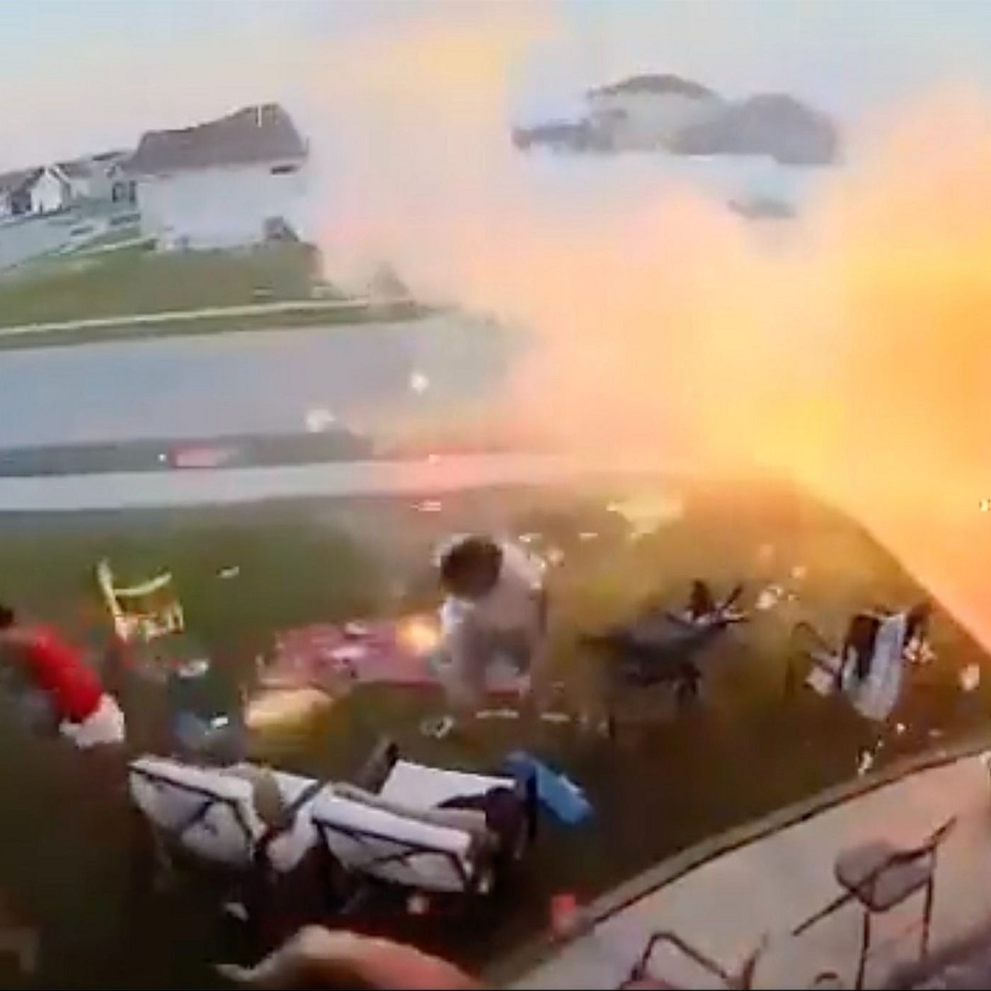 This is when 4th of July fireworks have gone-wrong