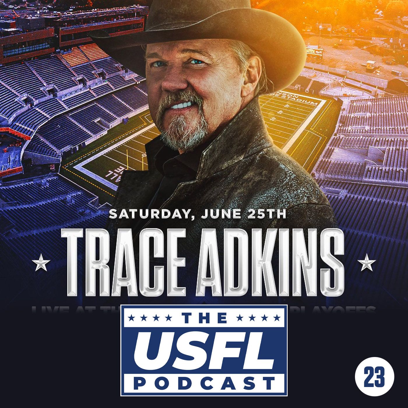 Trace Adkins to Perform at the USFL Playoffs, Bryan Scott Update & more | USFL Podcast #23 episode artwork