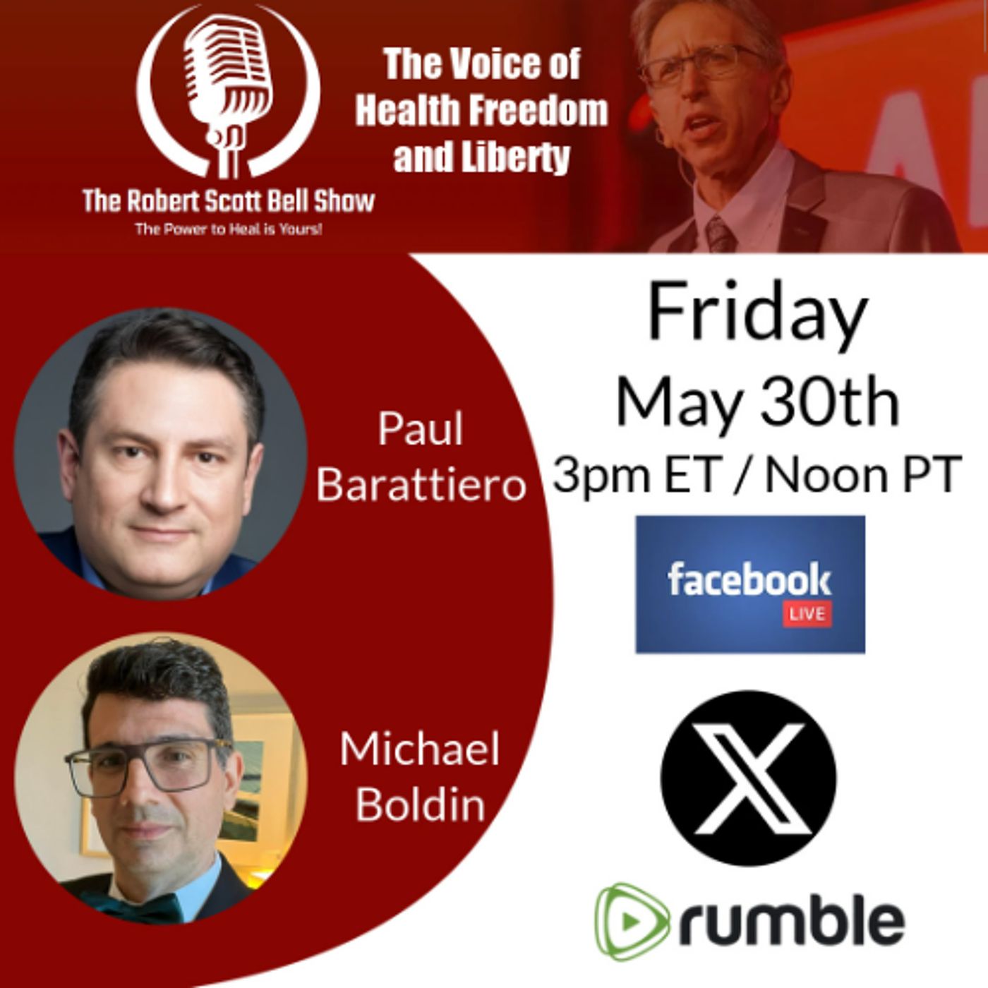 Trump’s War on Organic's, Paul Barattiero, Hydrogen Healing, Michael Boldin, Tenth Amendment Center - The RSB Show 5-30-25 episode artwork