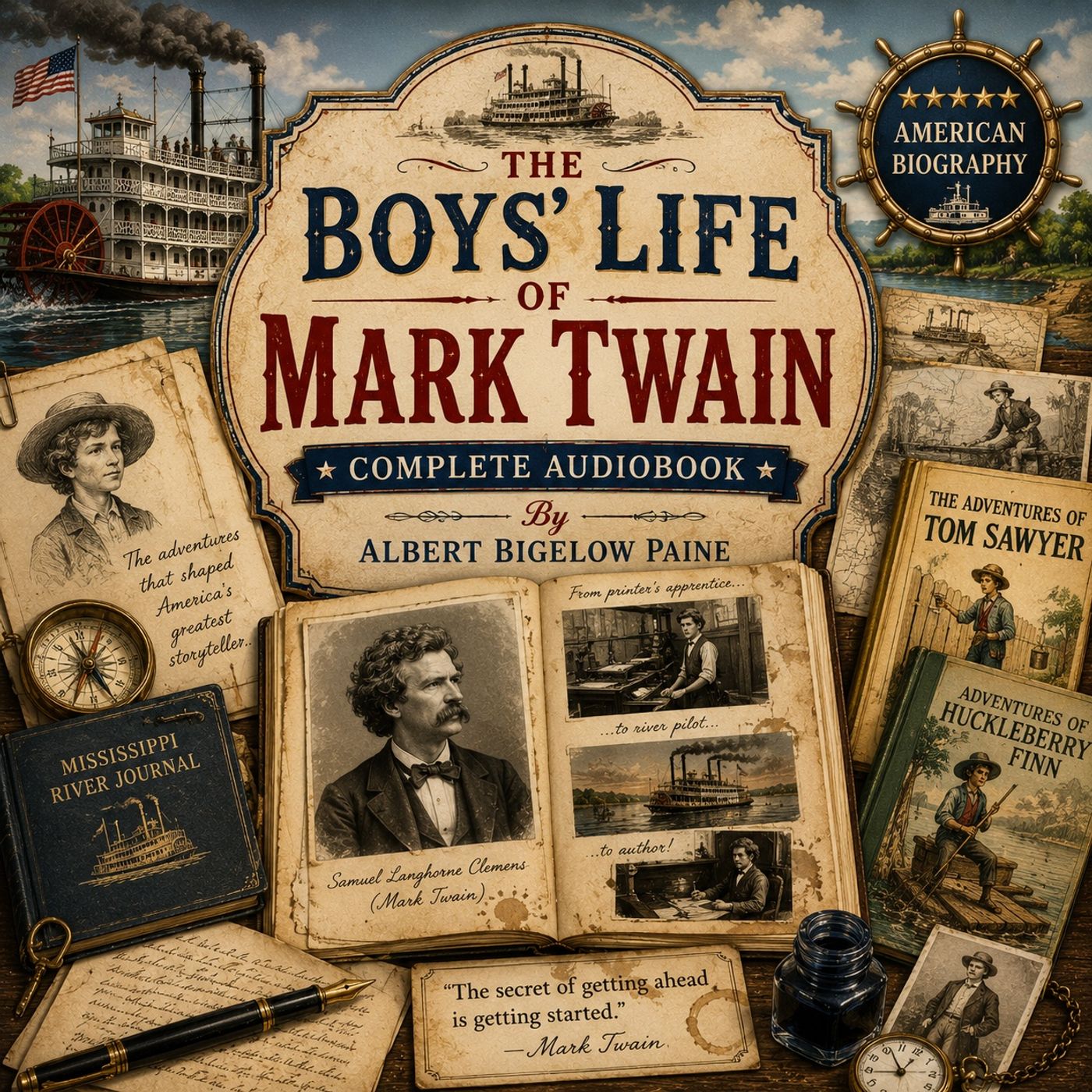 The Boys' Life of Mark Twain by Albert Bigelow Paine | Complete Audiobook | Adventures, Humor & the Story of an American Legend episode artwork