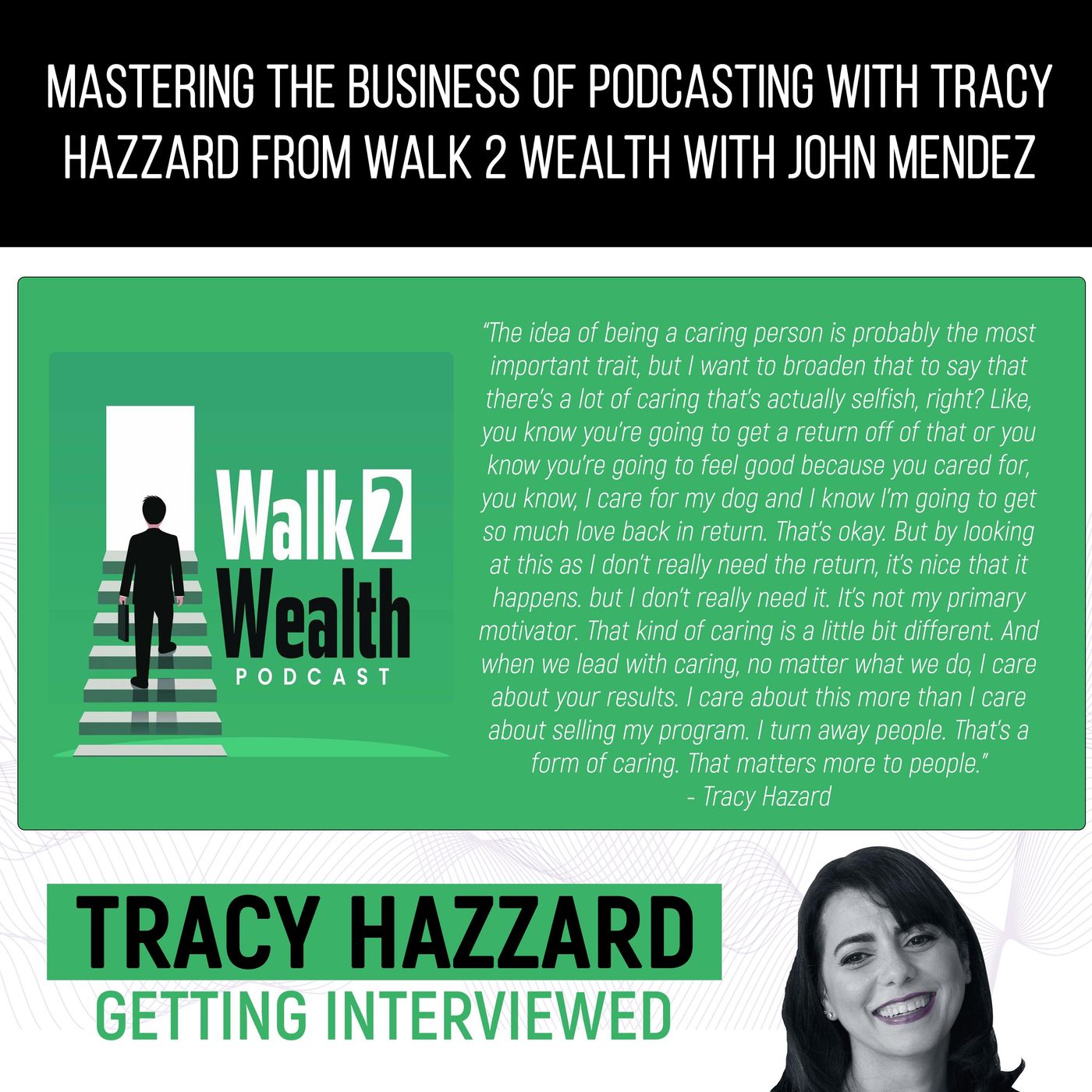 Tracy Hazzard Getting Interviewed