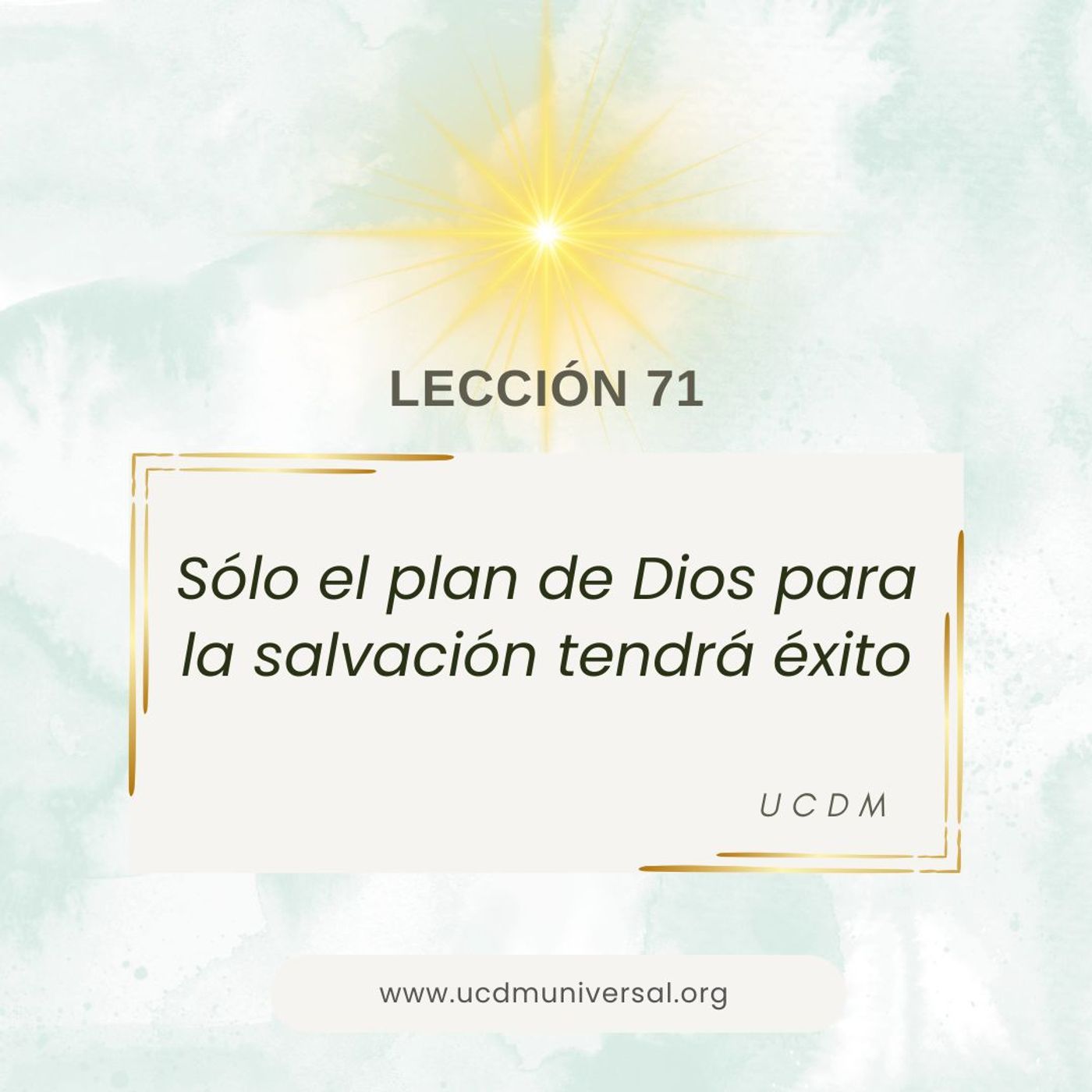 UCDM Universal LECCIÓN DEL DÍA