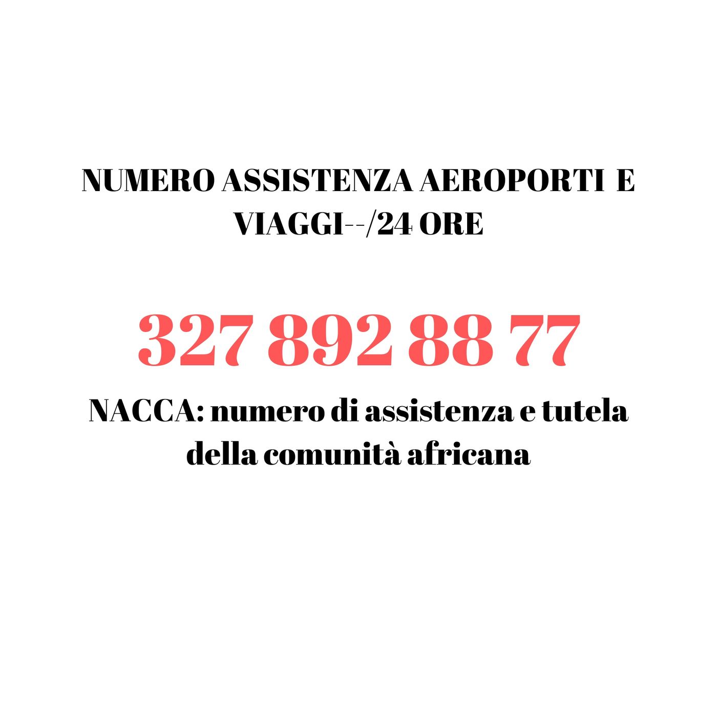 NUMERO PER TUTELA NEI VIAGGI E AEROPROTI. episode artwork