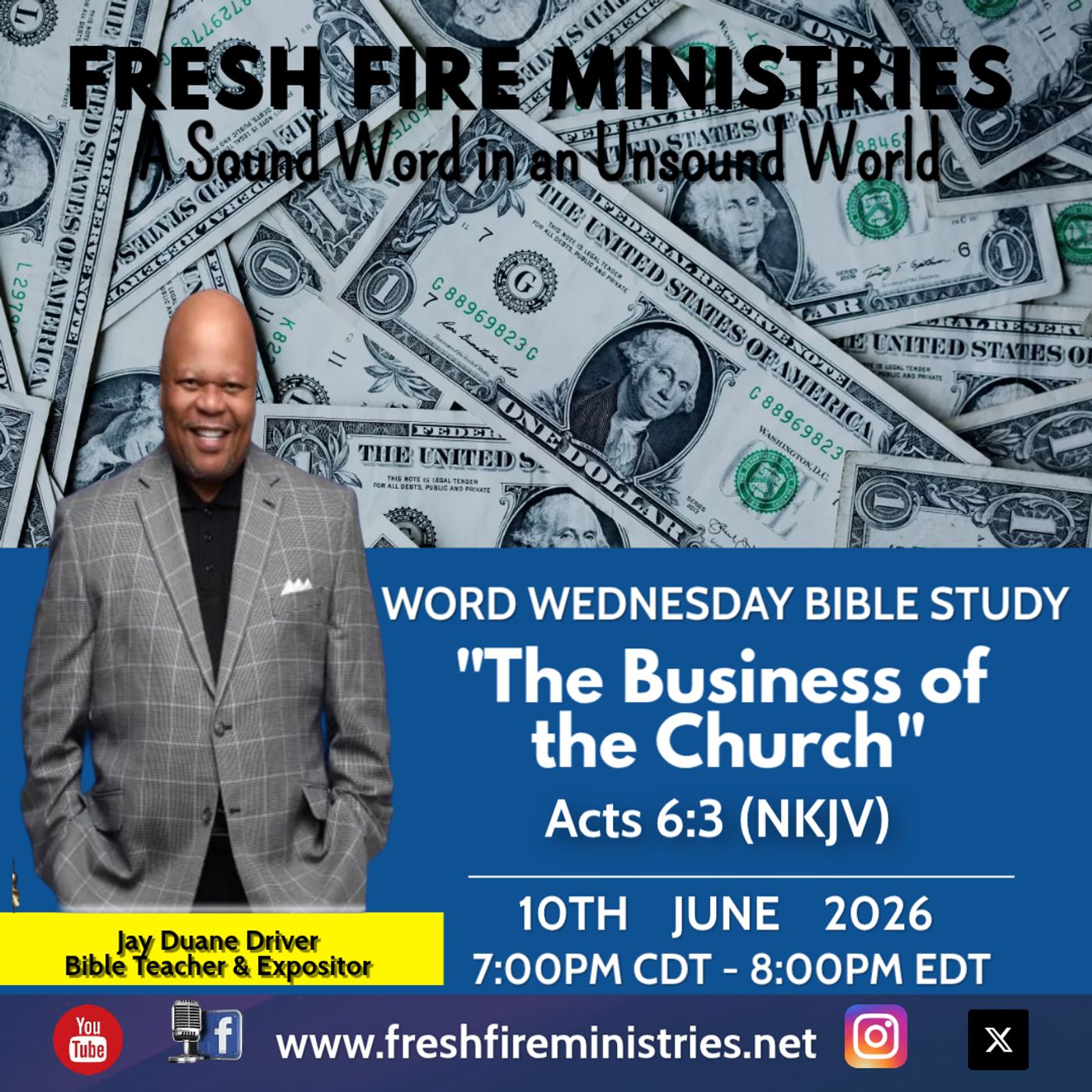Word Wednesday Bible Study "The Business of the Church"  Acts 6:3 (NKJV) episode artwork