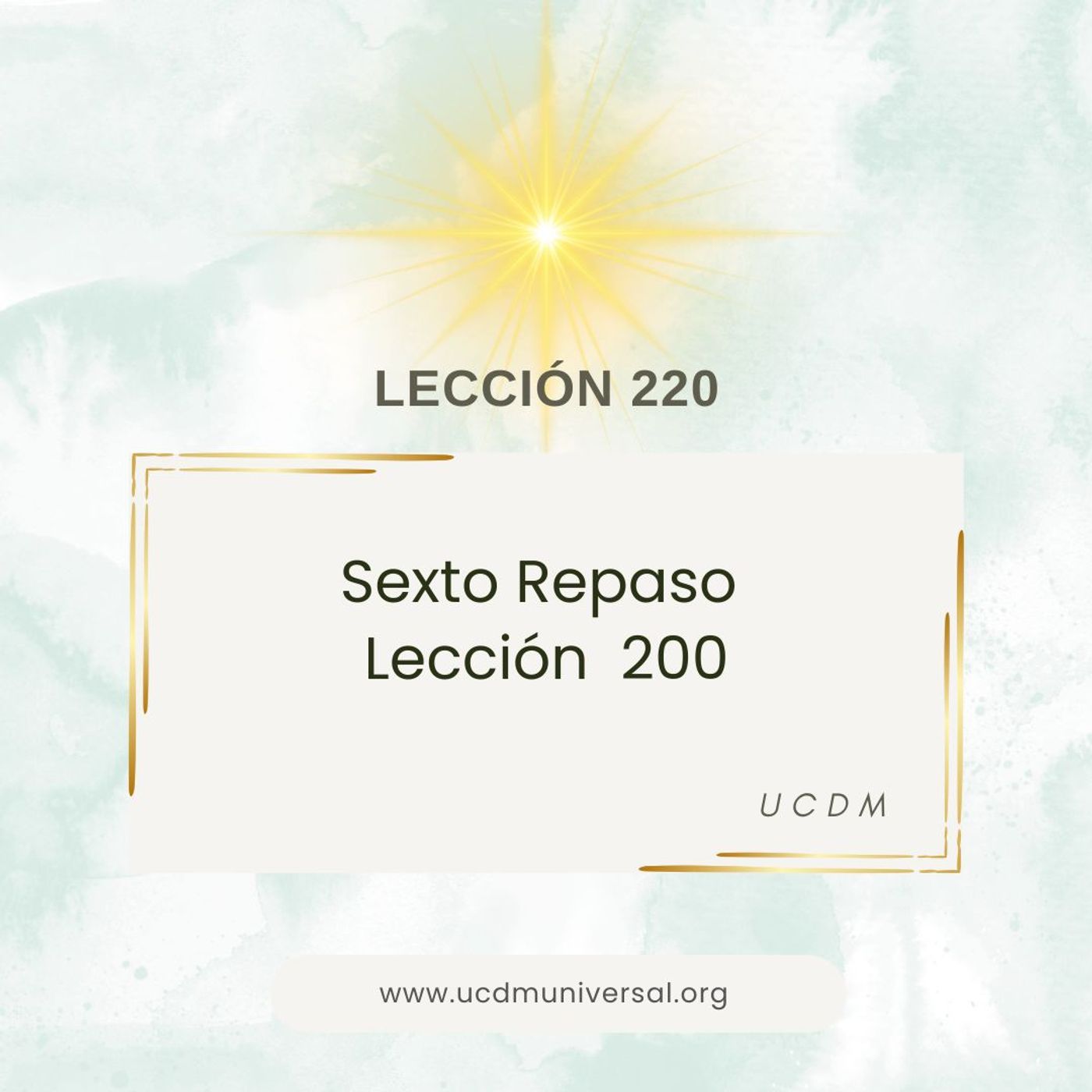 UCDM Universal LECCIÓN DEL DÍA