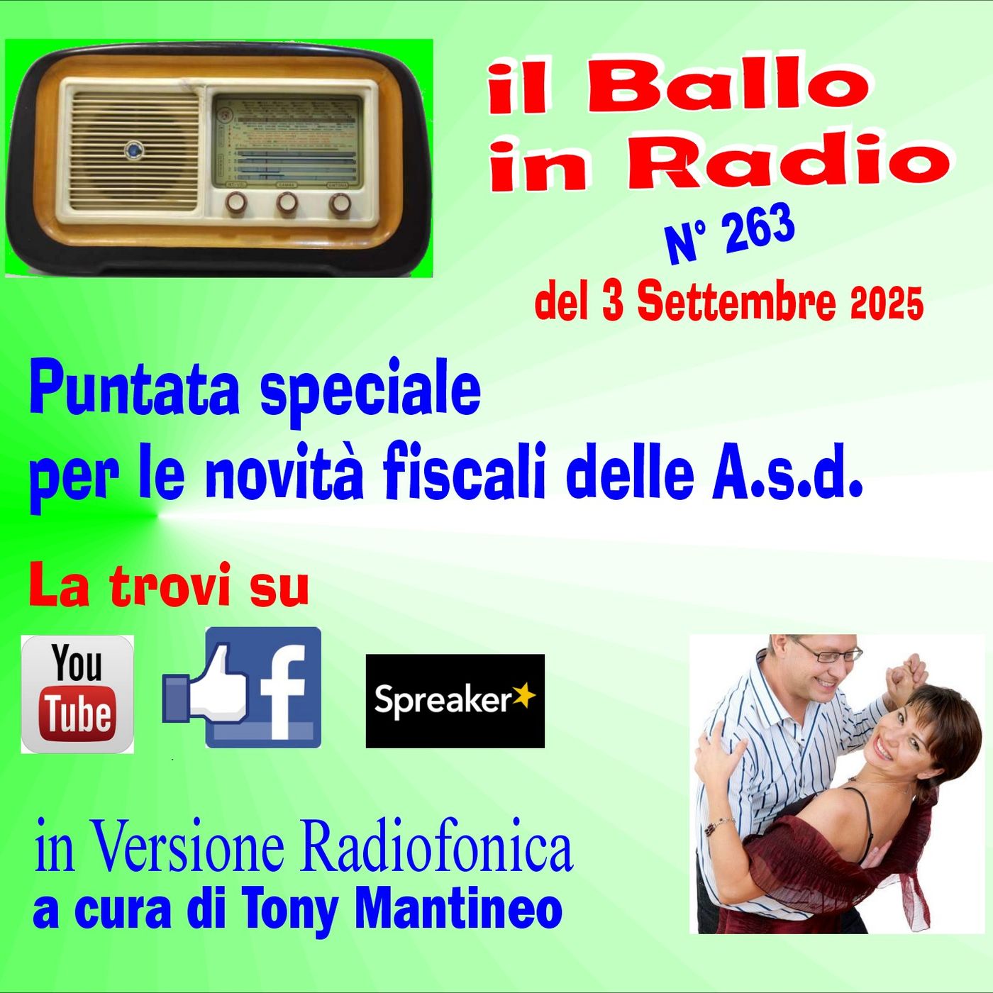 Il ballo in radio 263 del 3 settembre 2025 radiofonica episode artwork