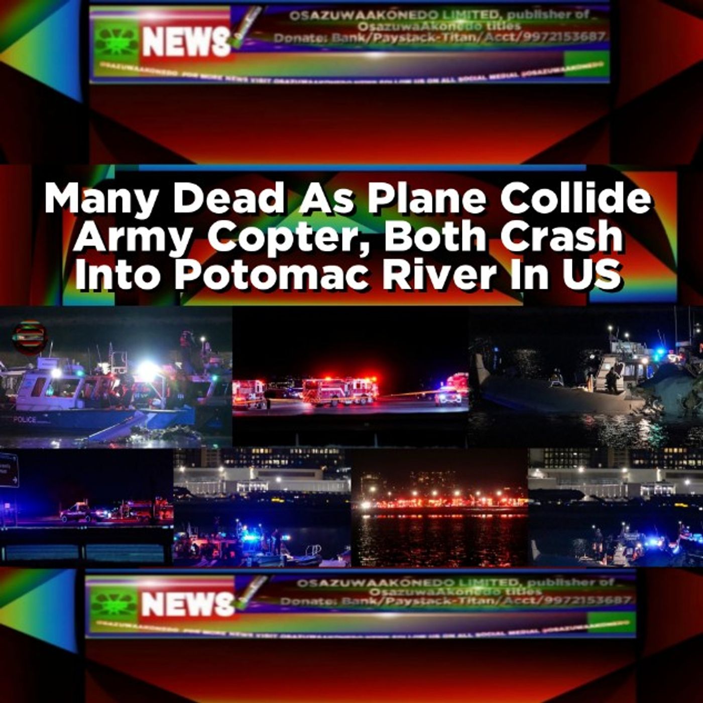 Many Dead As Plane Collide Army Copter, Both Crash Into Potomac River In US episode artwork