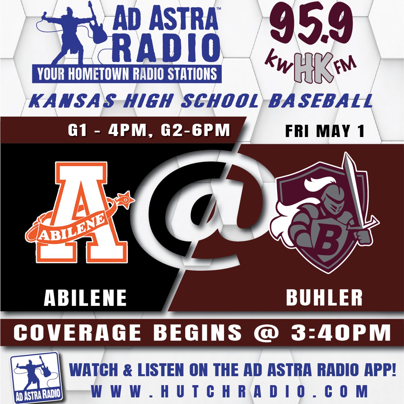 Abilene Cowboys at Buhler Crusaders High School Baseball (Game 2-May 1, 2026) episode artwork