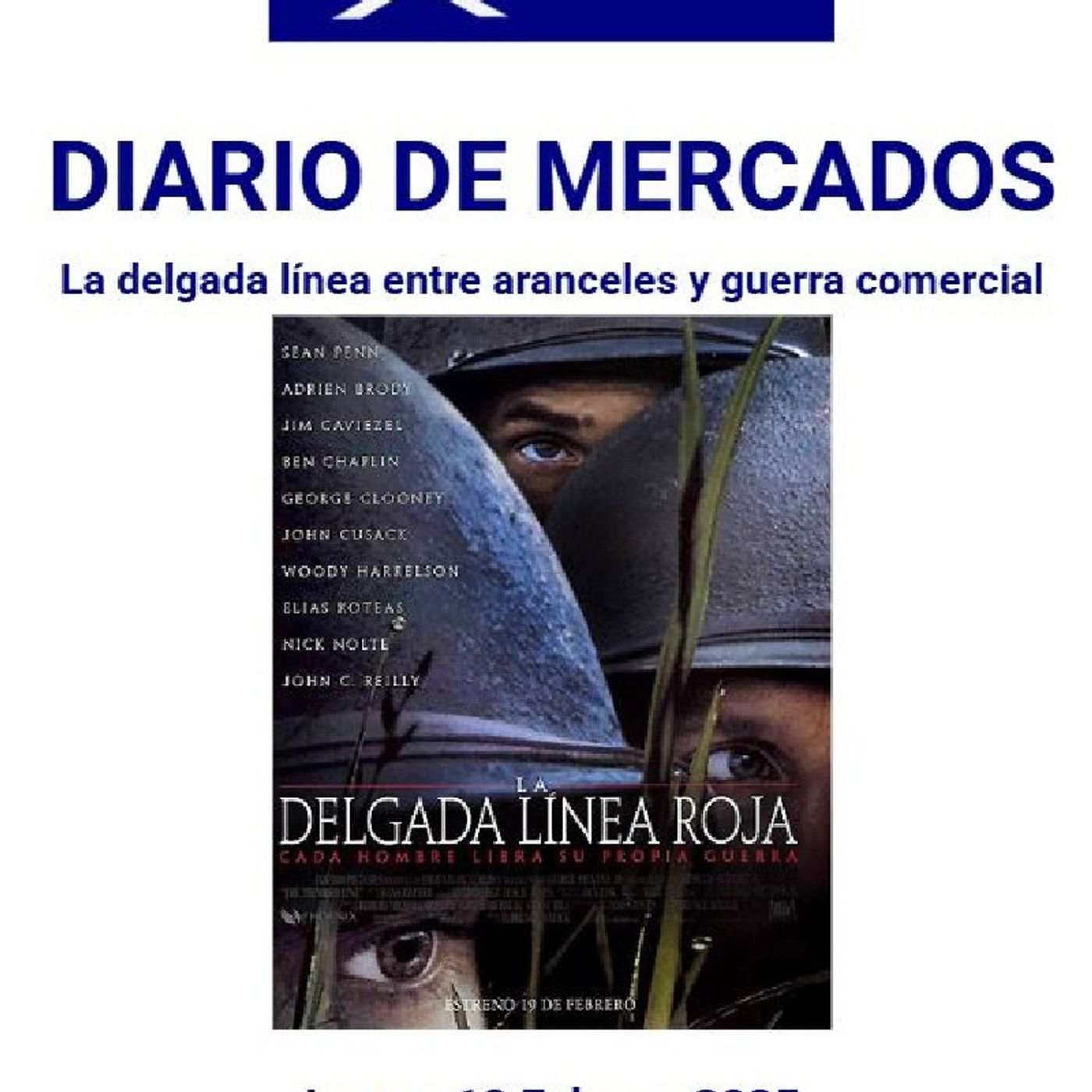 PODCAST en abierto DIARIO DE MERCADOS Lunes 10 Febrero 2025 episode artwork