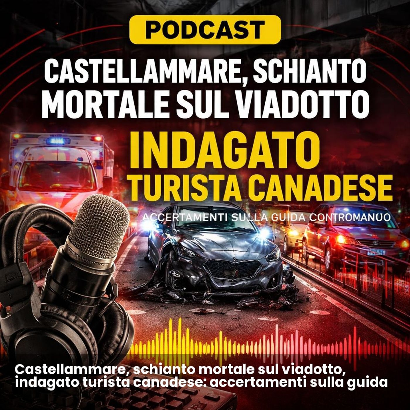 Castellammare, schianto mortale sul viadotto, indagato turista canadese: accertamenti sulla guida contromano episode artwork