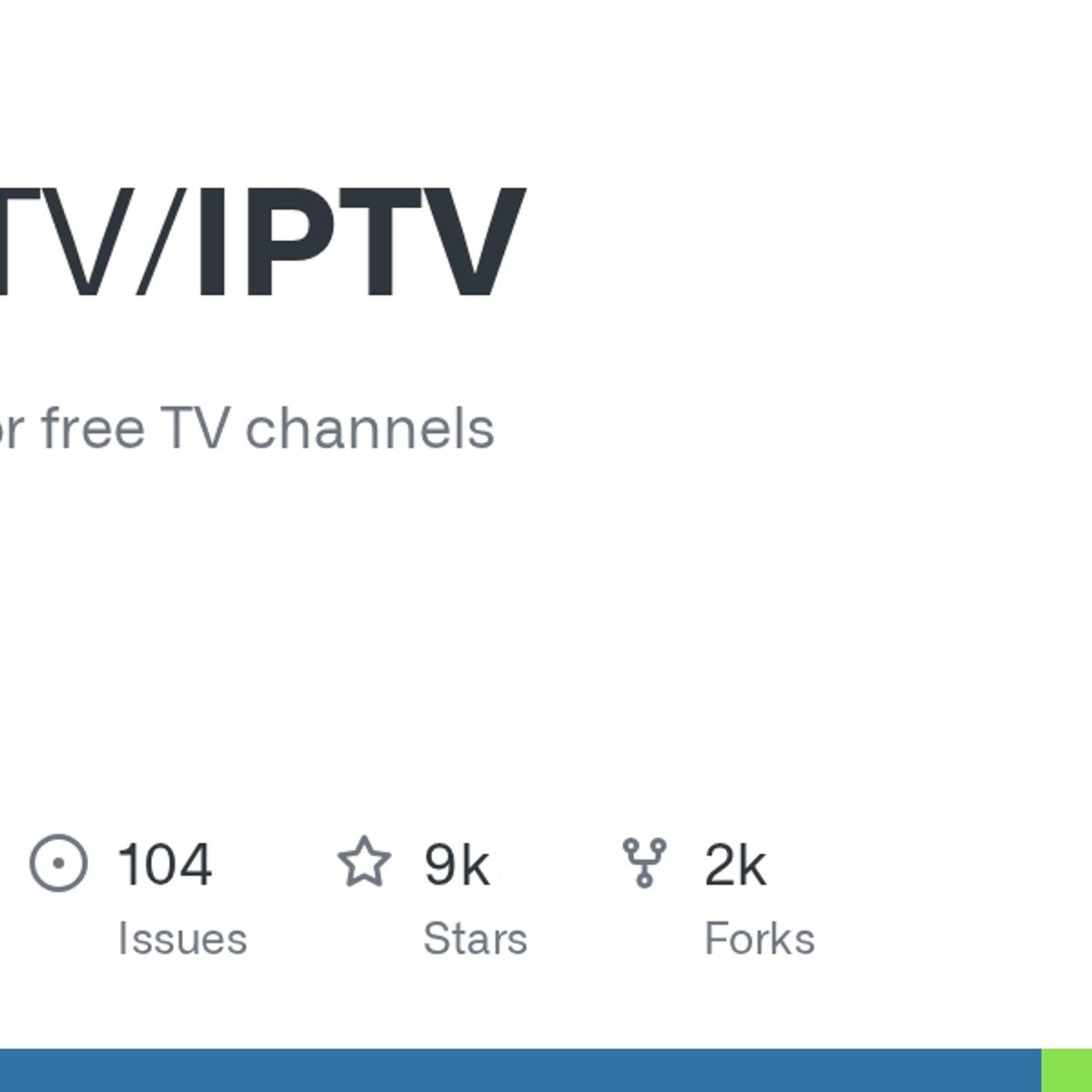 GitHub - Free-TV/IPTV: M3U Playlist for free TV channels