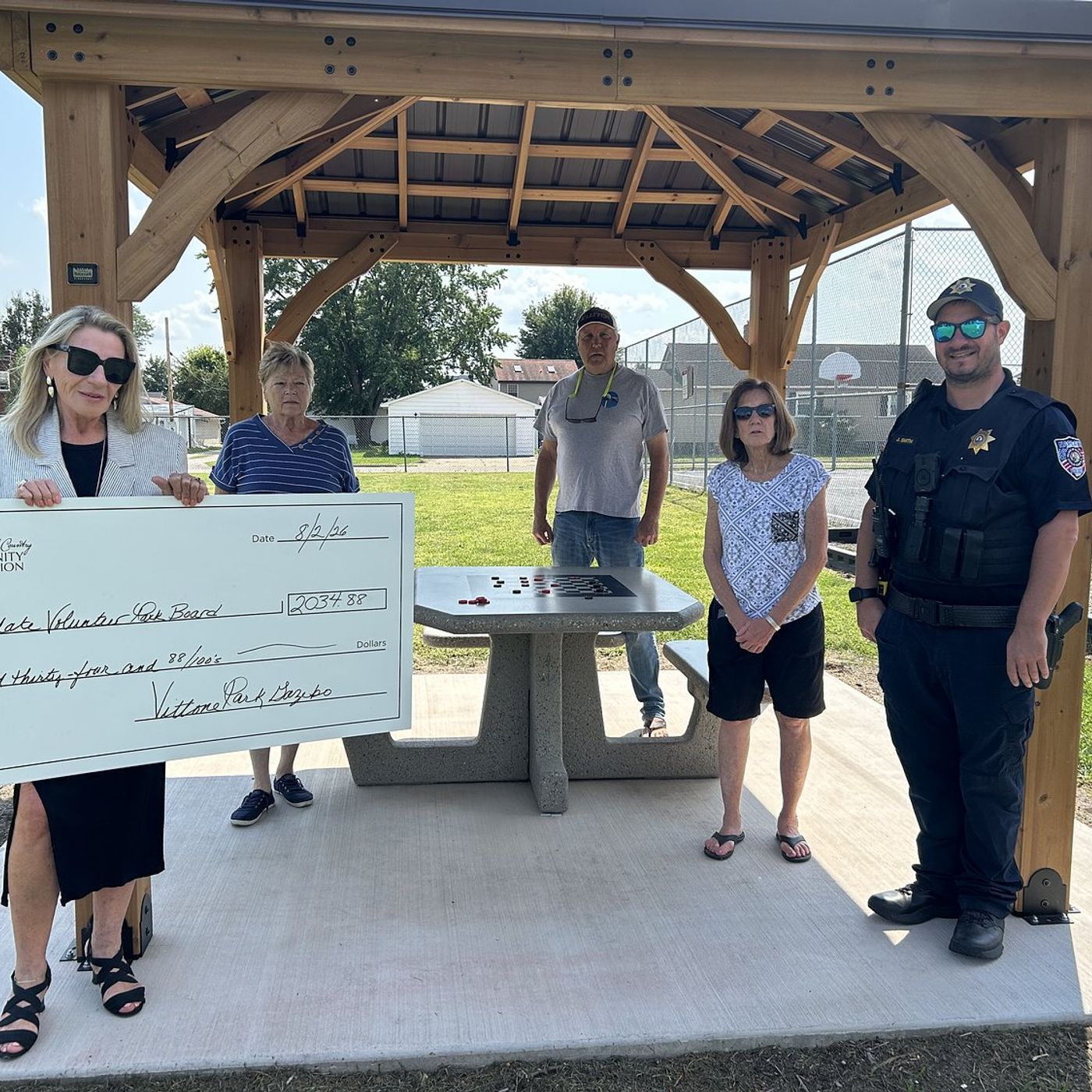 Naplate uses tornado relief fund to build gazebo, add chess table at Vittone Park episode artwork