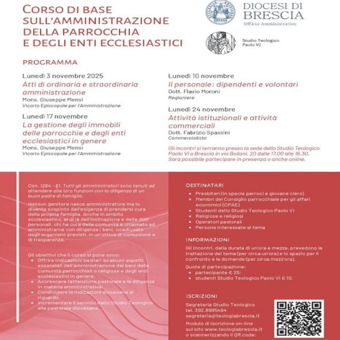 Un Corso di base sull'amministrazione della parrocchia e degli enti ecclesiastici: intervista a don Giuseppe Mensi  -  2 ottobre 2025 episode artwork