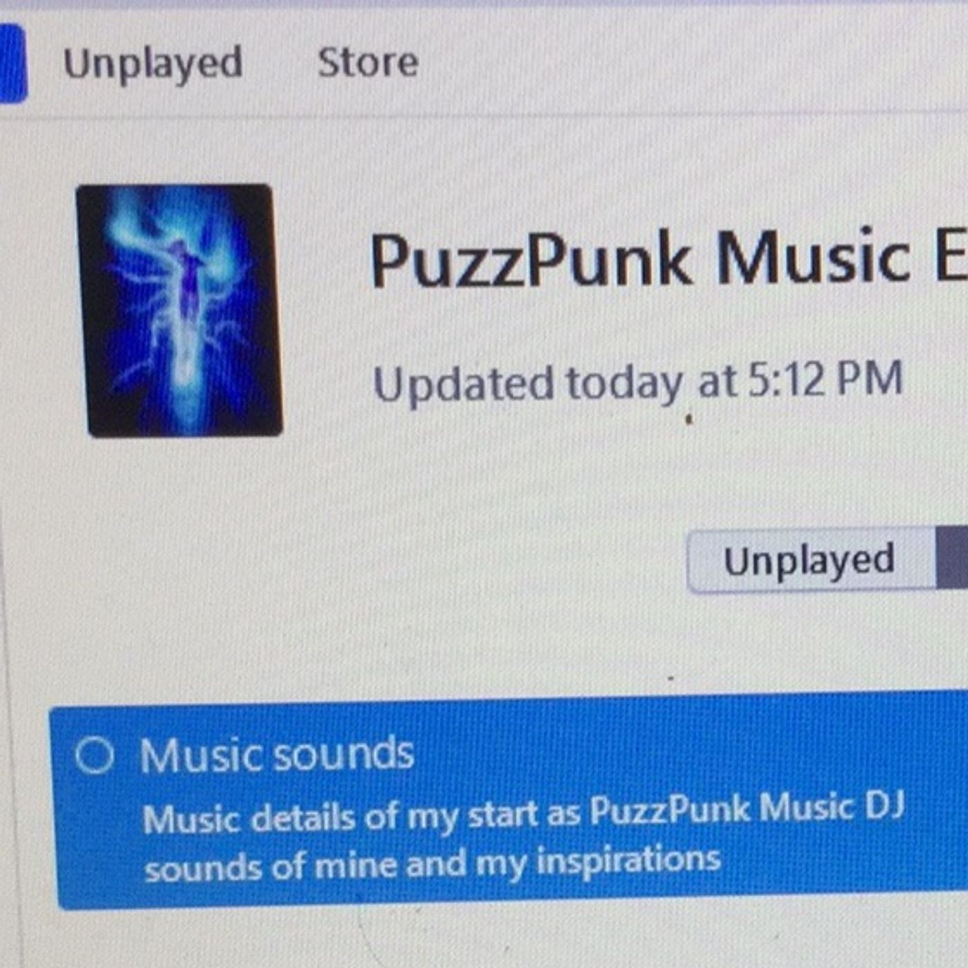 PuzzPunk Music back up episode artwork