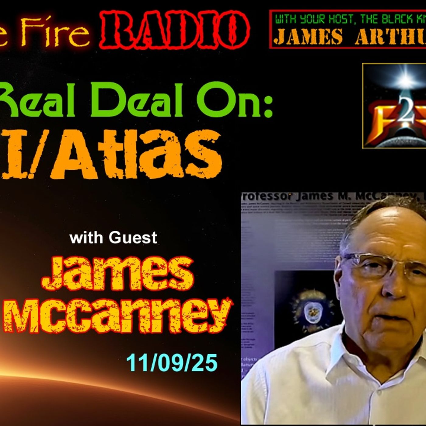 F2F Radio:  3I-Altas w-Guest James McCanney episode artwork