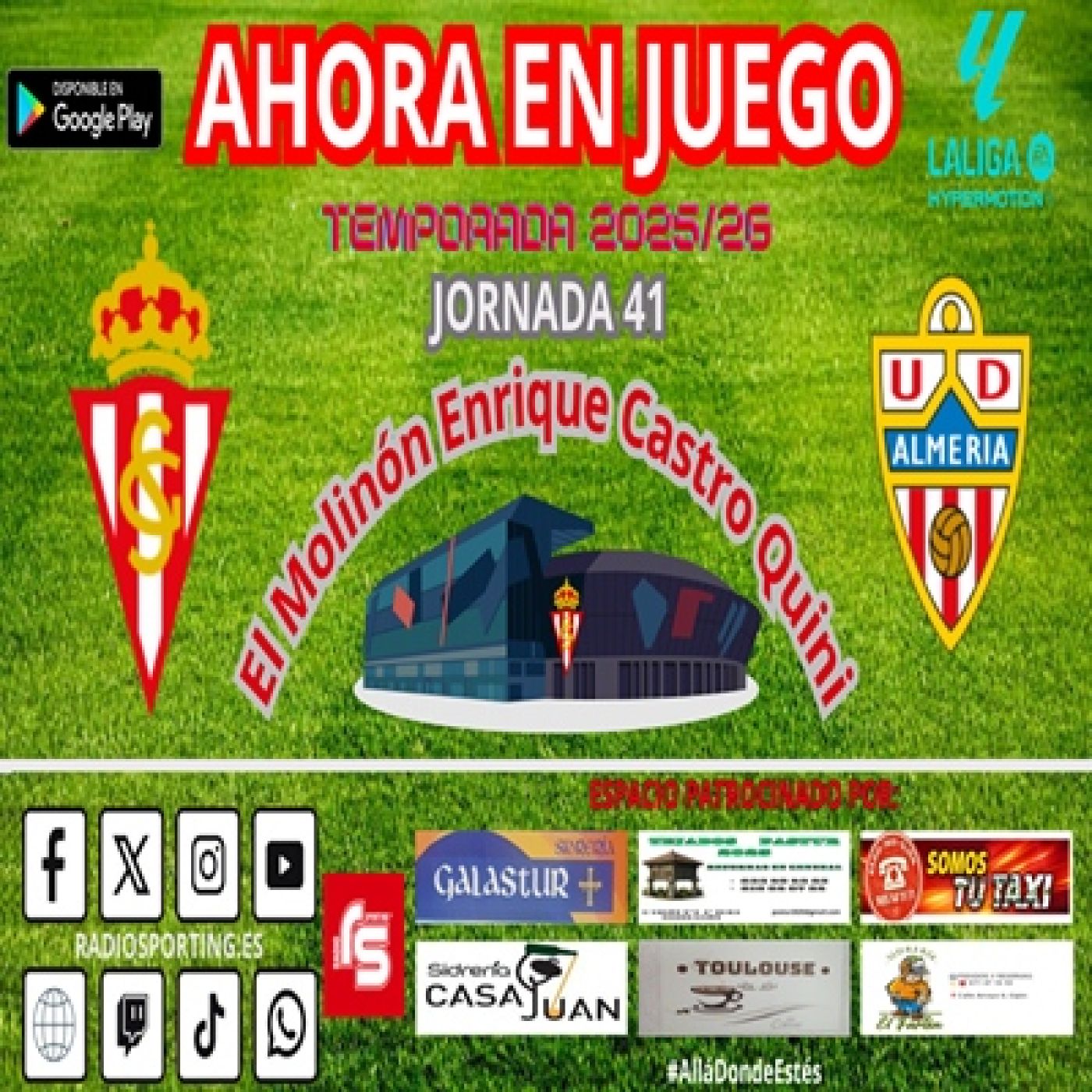 AHORA EN JUEGO Jornada 41 #laligahypermotion #RealSportingAlmería + CARRUSEL episode artwork