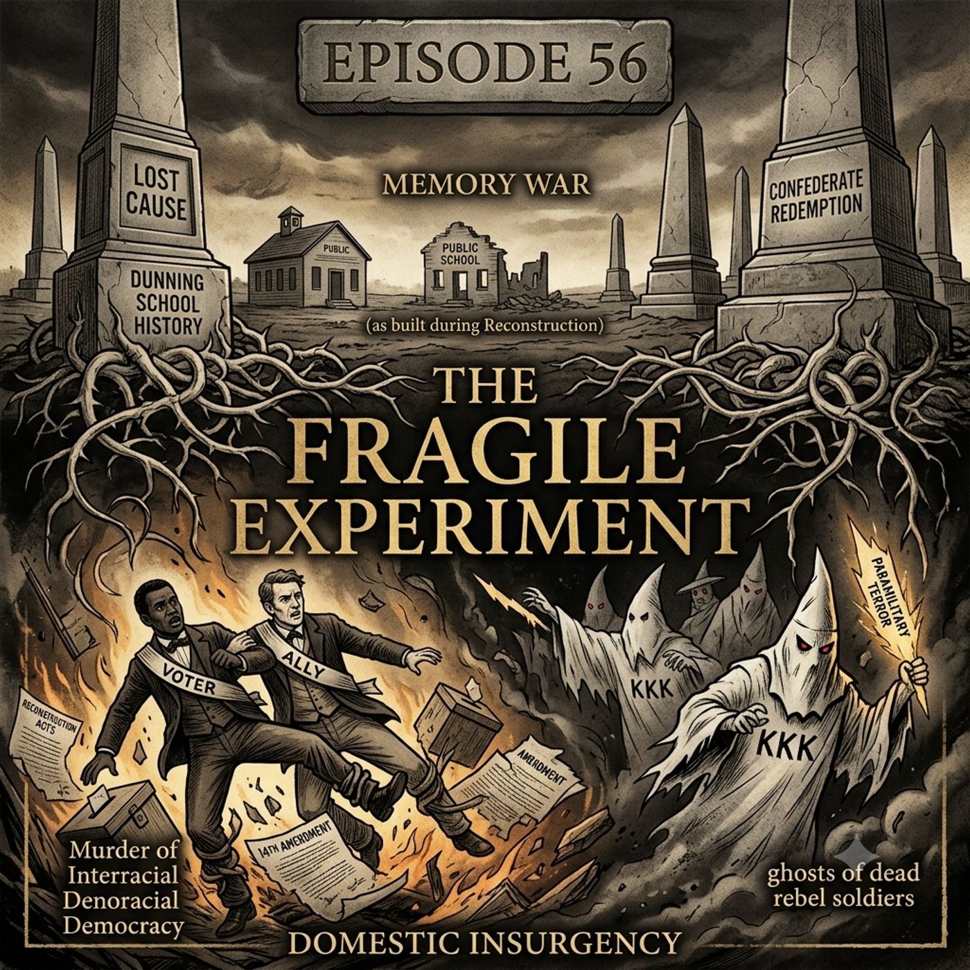 Ep 56- The Fragile Peace: From reconstruction to ghosts of the KKK episode artwork