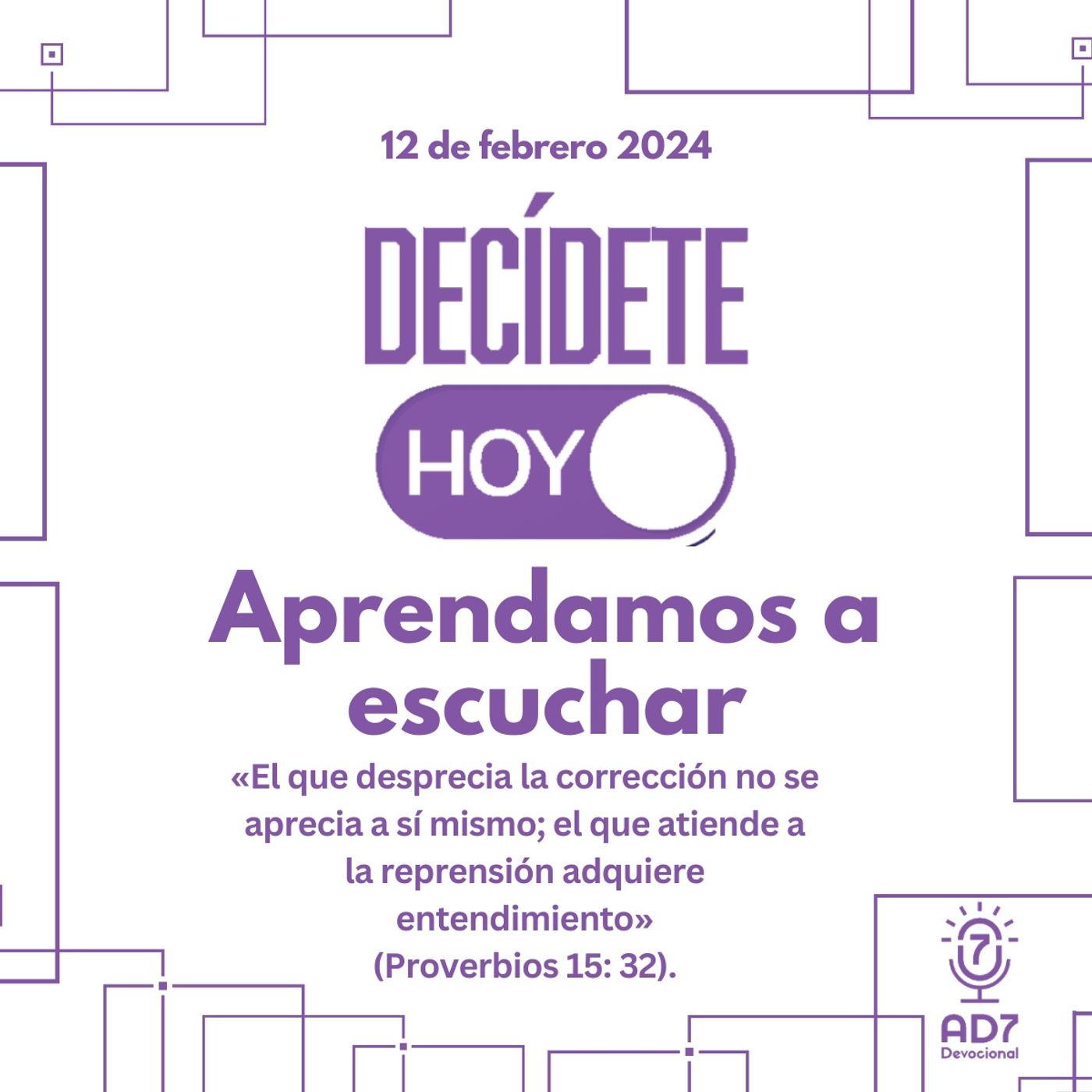 Aprendamos a escuchar | Devocional de Jóvenes | 12 de febrero 2024