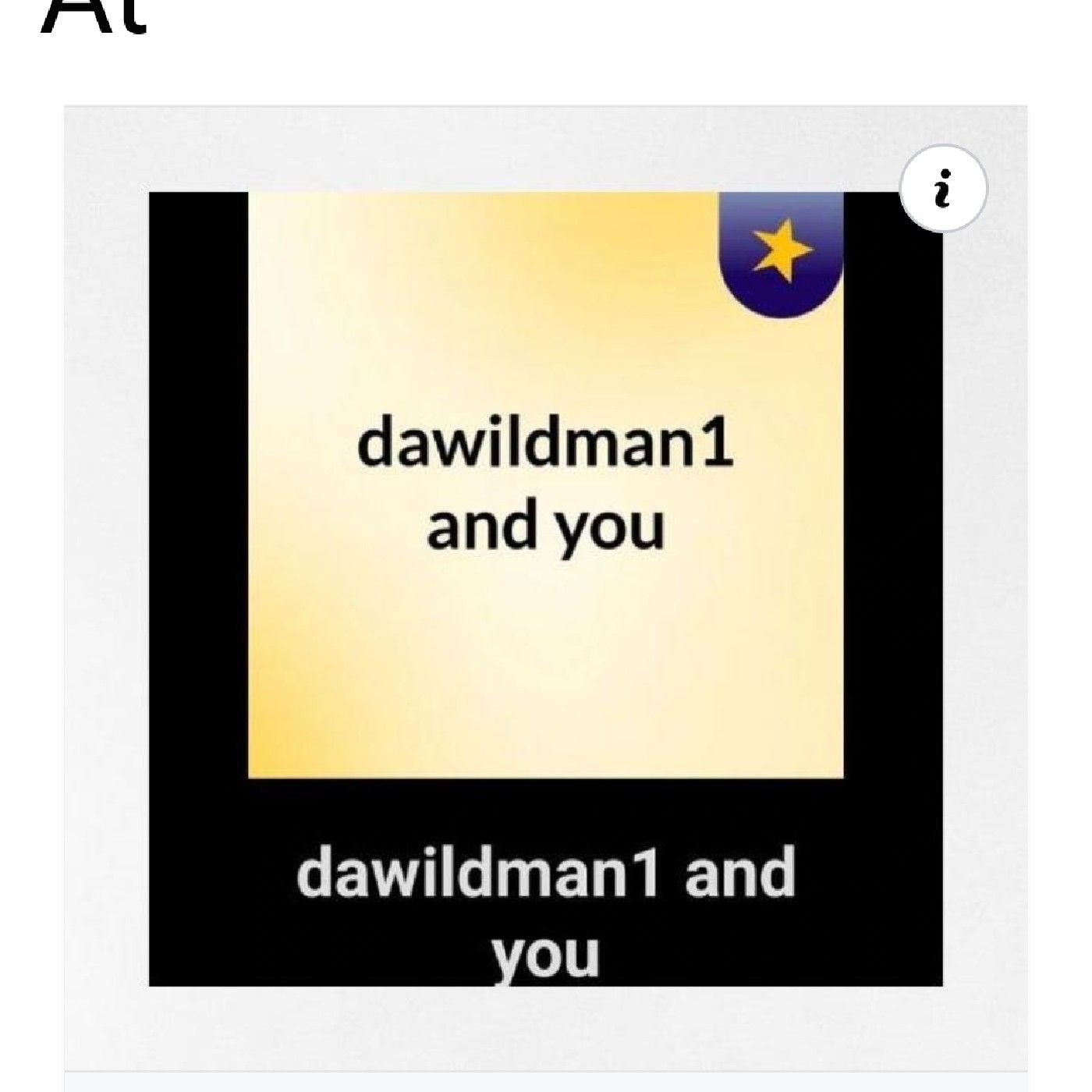 dawildman1 and you