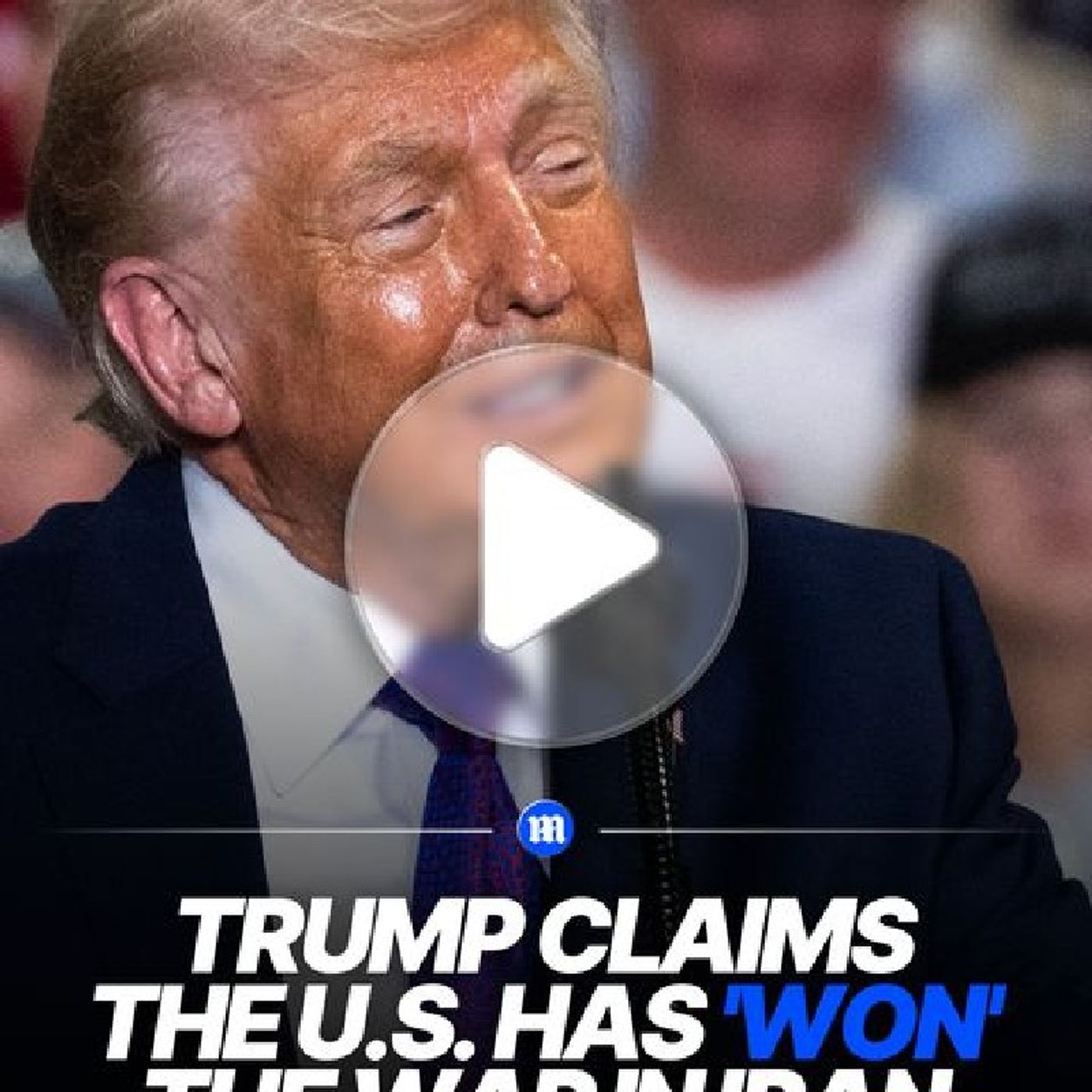 President Donald Trump claimed the war in Iran was won 'on the first day' as he spoke at a Kentucky Rally. However 12 days after the fightin episode artwork