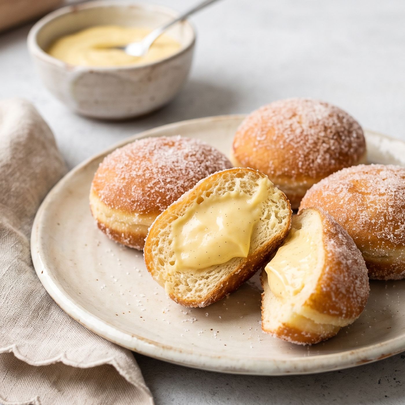 Bomboloni soffici alla crema cotti al forno: la ricetta infallibile per prepararli in casa.