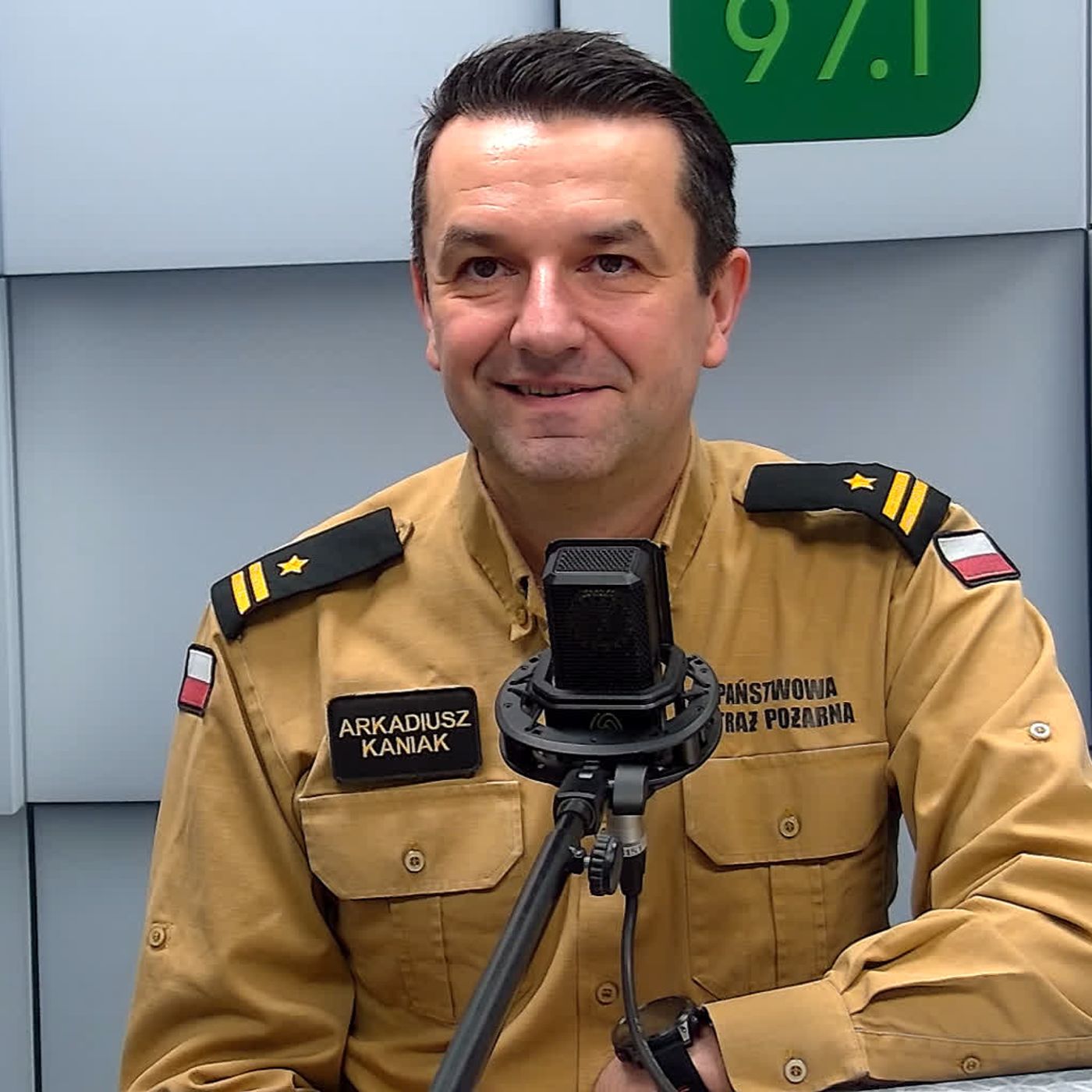 mł. bryg. Arkadiusz Kaniak, rzecznik prasowy Lubuskiego Komendanta Wojewódzkiego PSP mł. bryg. Arkadiusz Kaniak, rzecznik prasowy Lubuskiego Komendanta Wojewódzkiego PSP