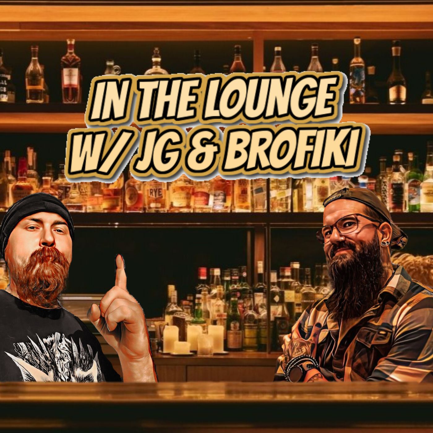 In the lounge w/ JG & Brofiki
