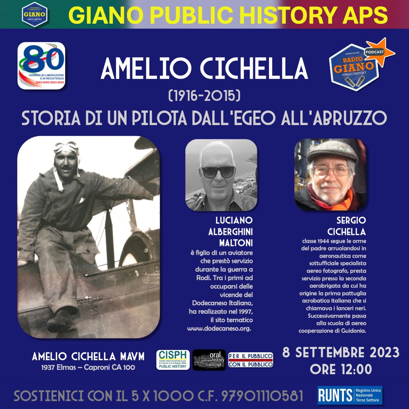 AMELIO CICHELLA (1916-2015). STORIA DI UN PILOTA DALL'EGEO ALL'ABRUZZO | Sergio CICHELLA Luciano ALBERGHINI MALTONI episode artwork