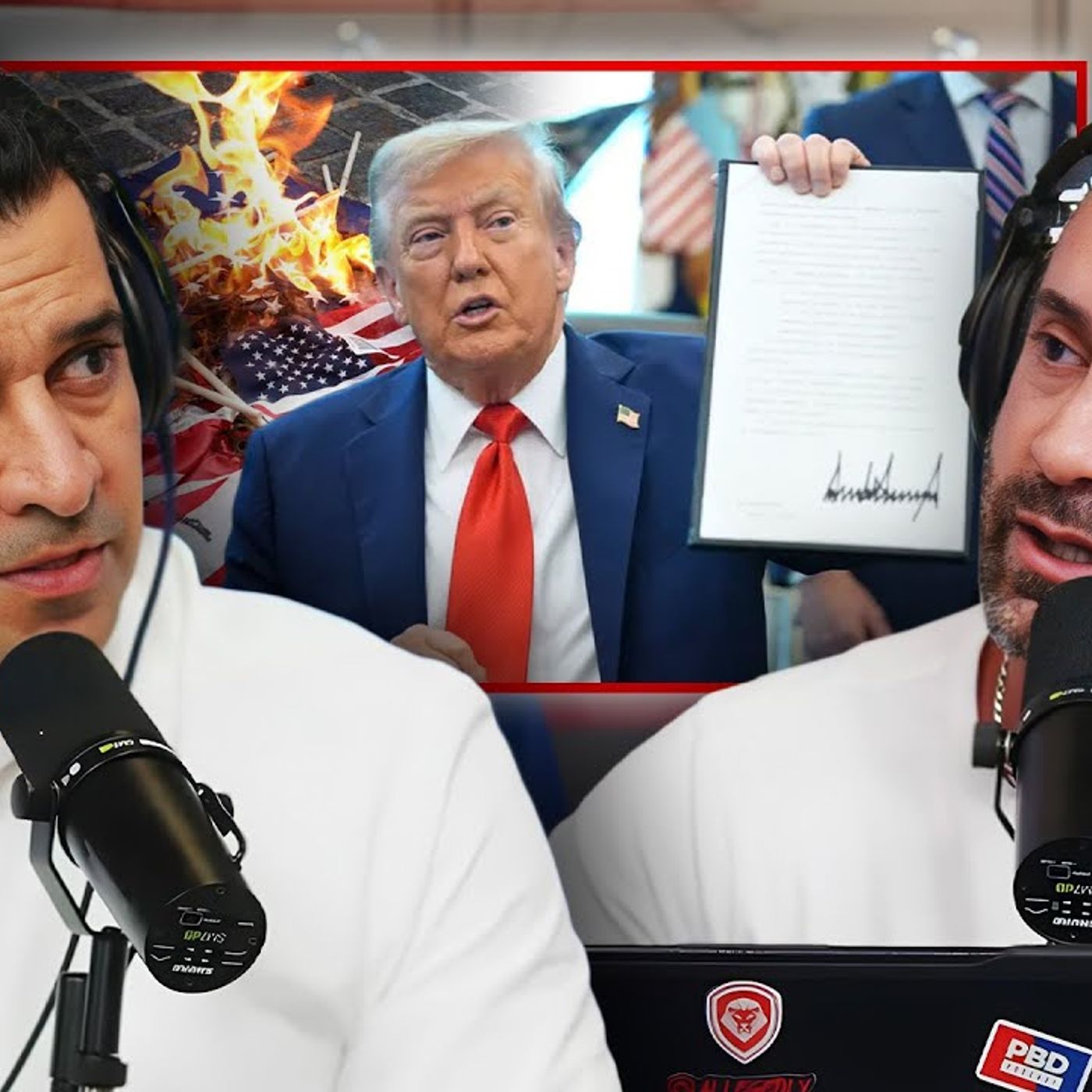 "Is Flag Burning Free Speech?" - Trump Threatens JAIL TIME For Protestors Who Burn The American Flag