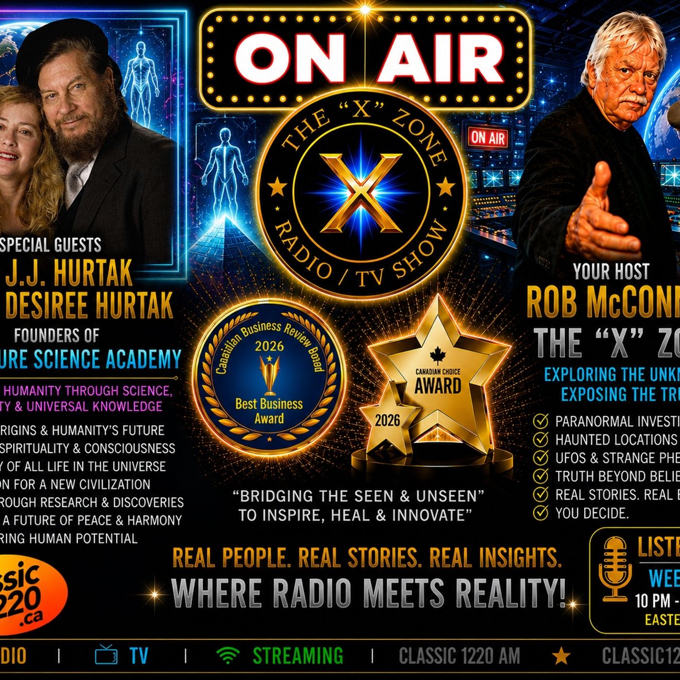 Rob McConnell Interviews - DR. J.J. HURTAK and DR. DESIREE HURTAK - The Future Science Academy episode artwork