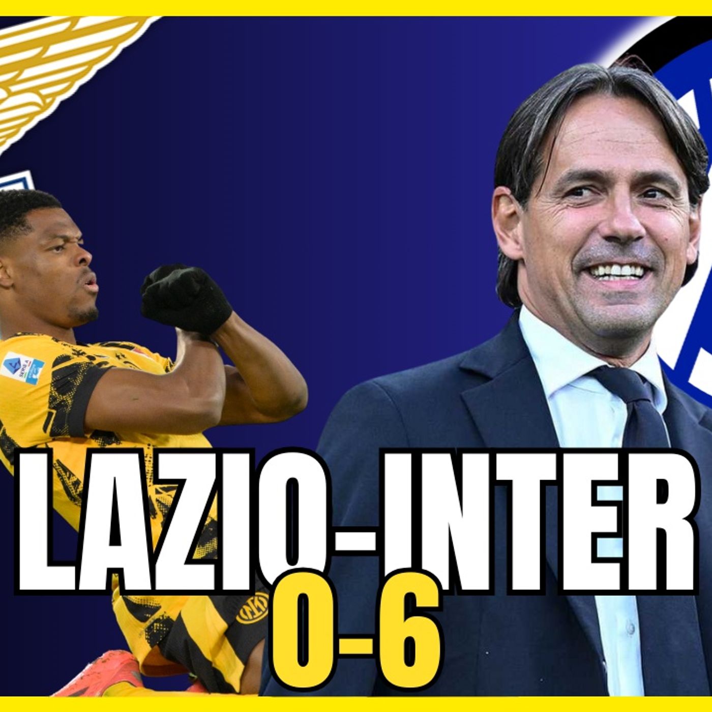 LAZIO INTER 0-6: L'INTER FA UN ALTRO SPORT!! NON C'È STORIA!!!