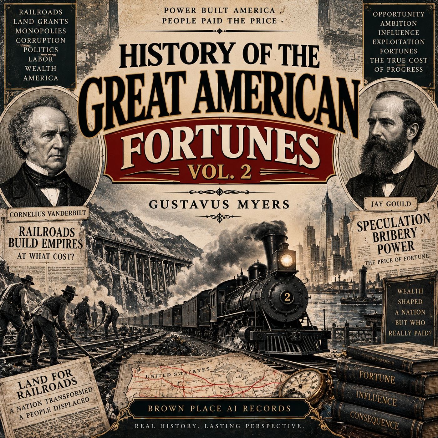 History of the Great American Fortunes, Vol. 2 by Gustavus Myers | Vanderbilt, Gould & Railroad Tycoons Audiobook Part 2 episode artwork
