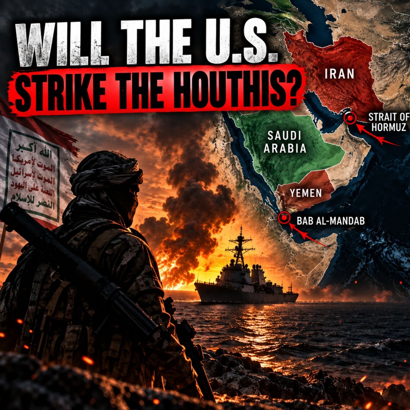 Will the U.S. Strike the Houthis For Saudi Arabia? | EYES ON GEOPOLITICS episode artwork