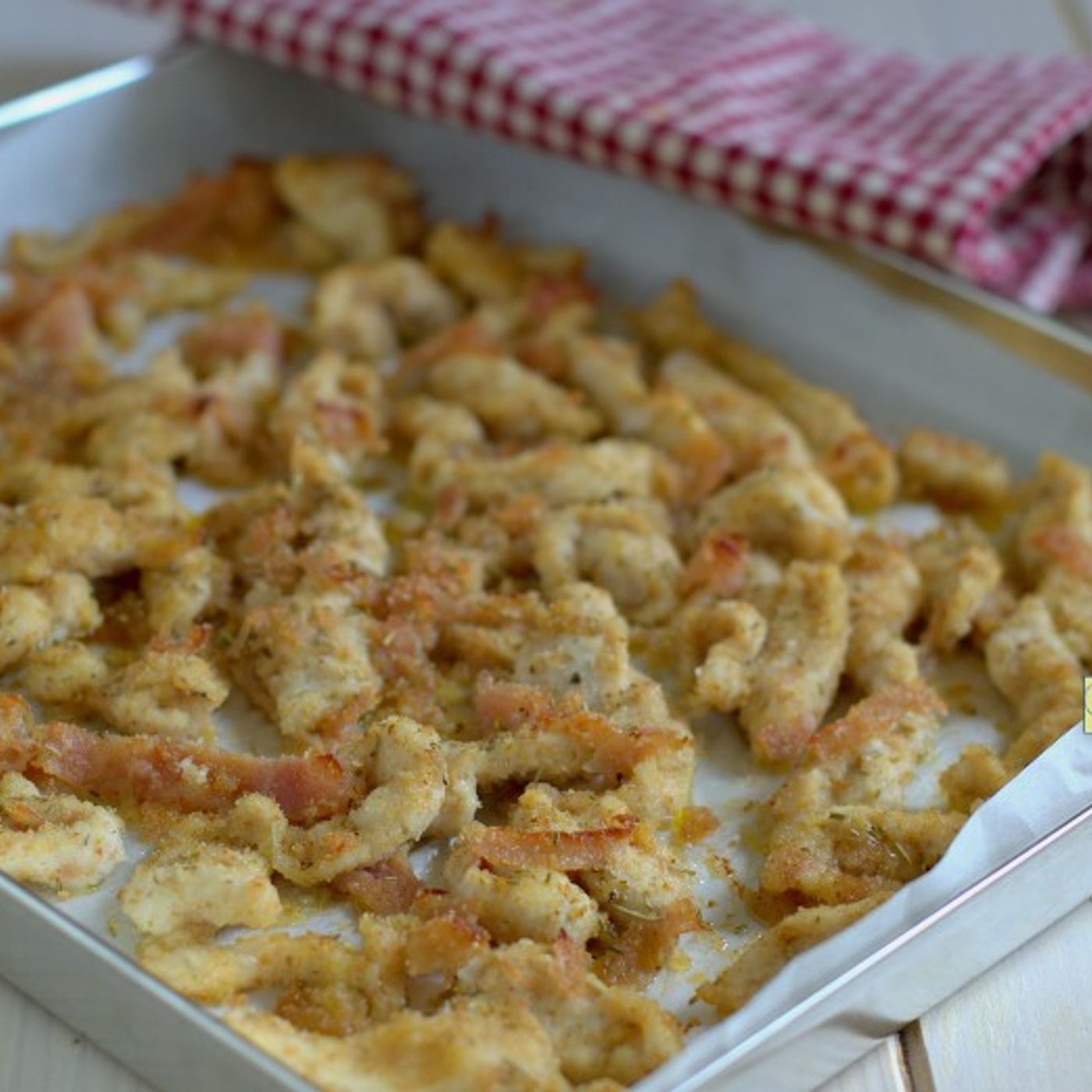 Straccetti di pollo e prosciutto