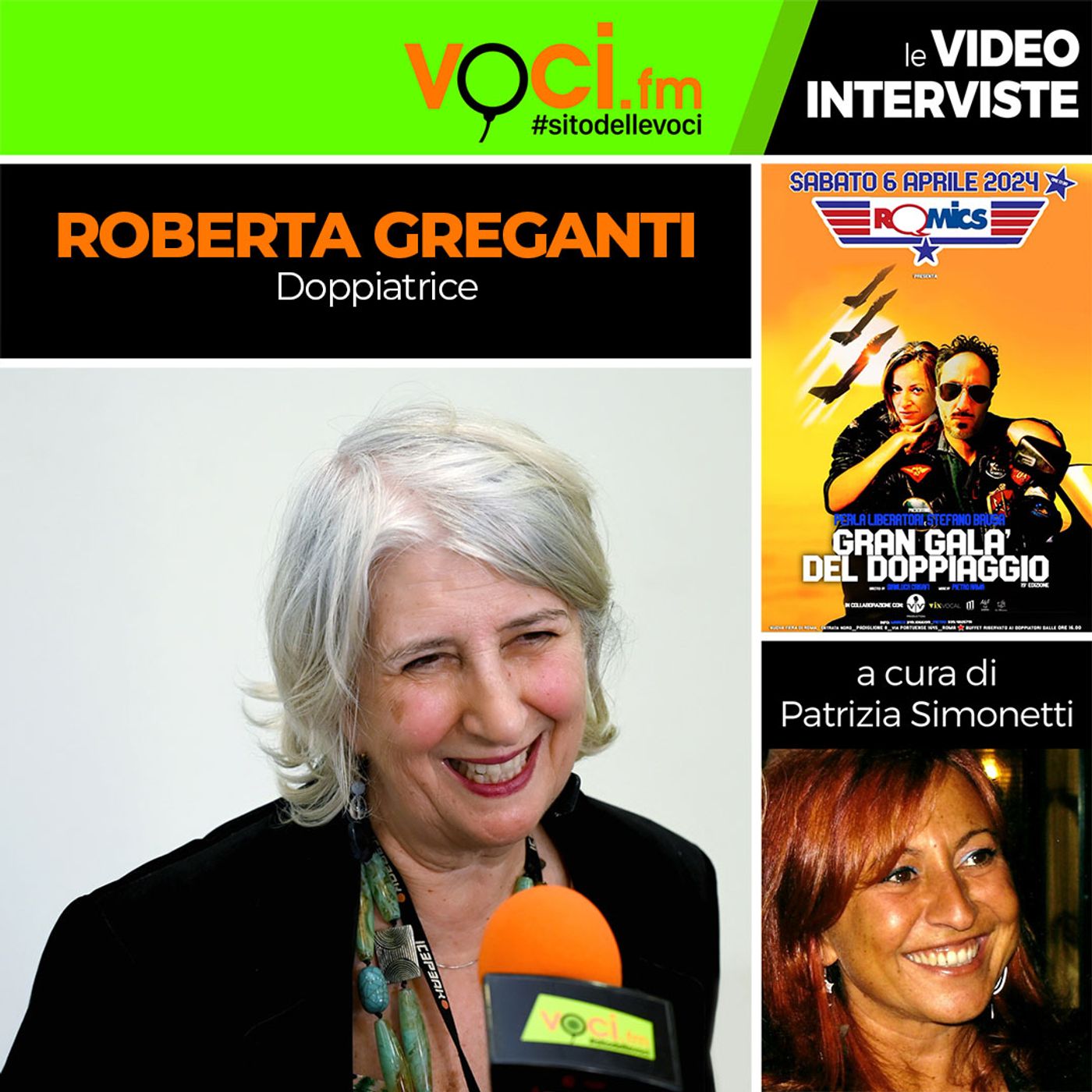ROBERTA GREGANTI premio alla carriera al "GRAN GALA' DEL DOPPIAGGIO" su VOCI.fm episode artwork