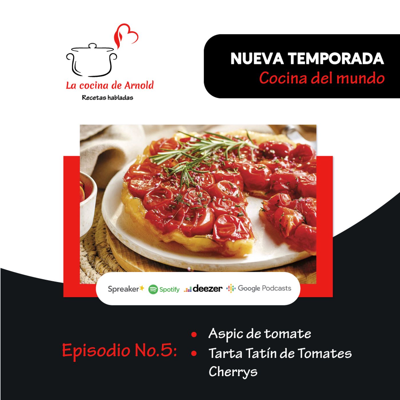 La cocina de Arnold, recetas habladas