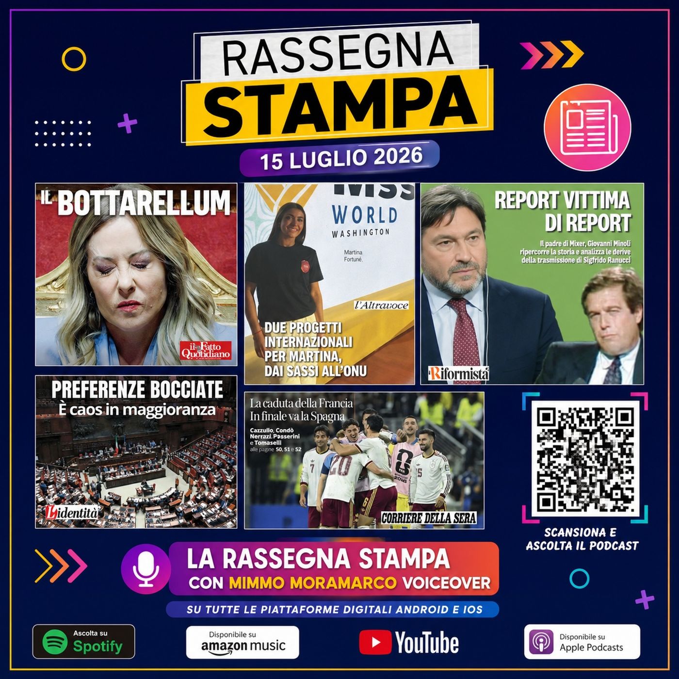Rassegna stampa del 15 luglio 2026 episode artwork