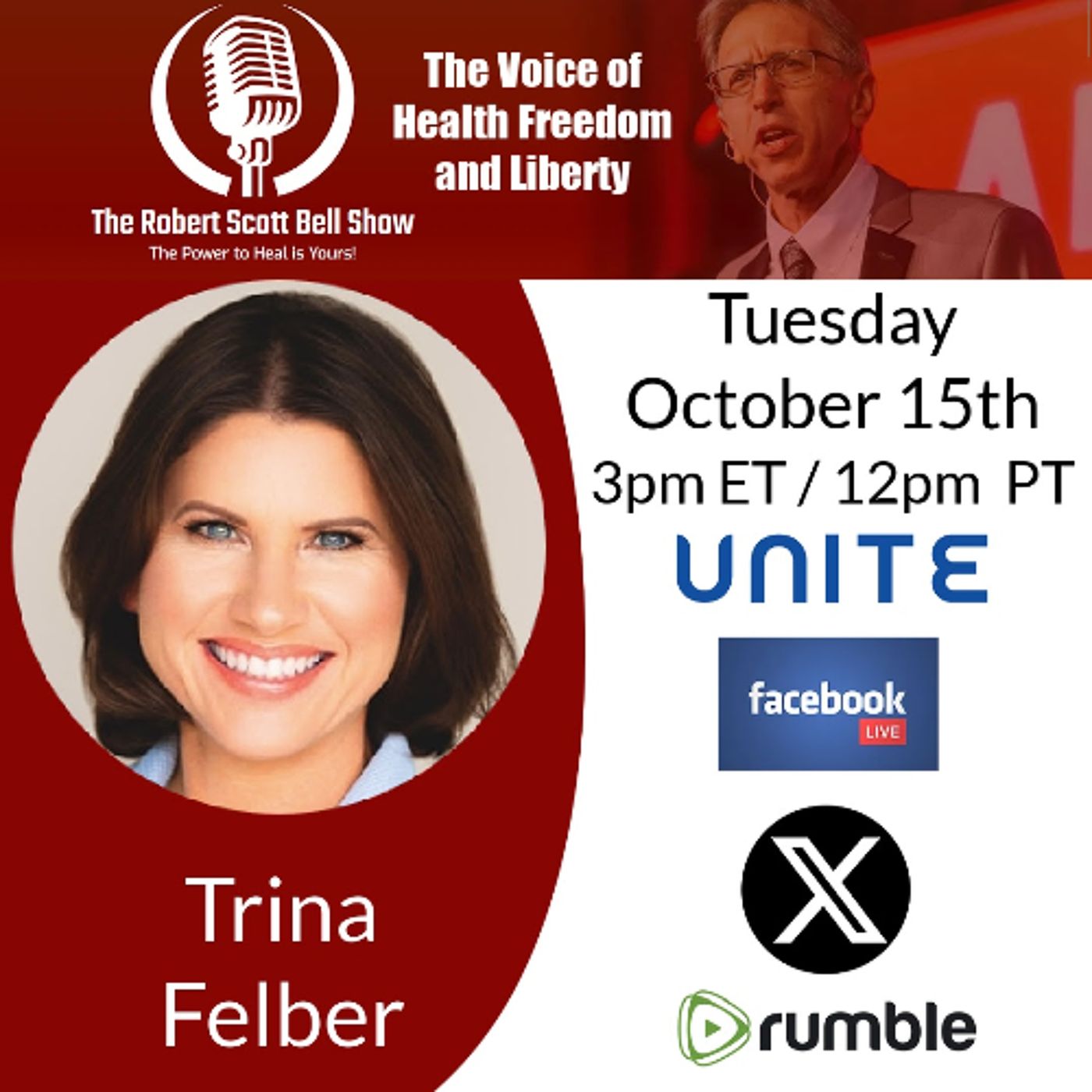 Trina Felber, The Clean Beauty Movement, Vipera, Covid Vaccine Injury, Chronic Fatigue, ADHD epidemic ignored, Head-spin Holes - The RSB Sho episode artwork