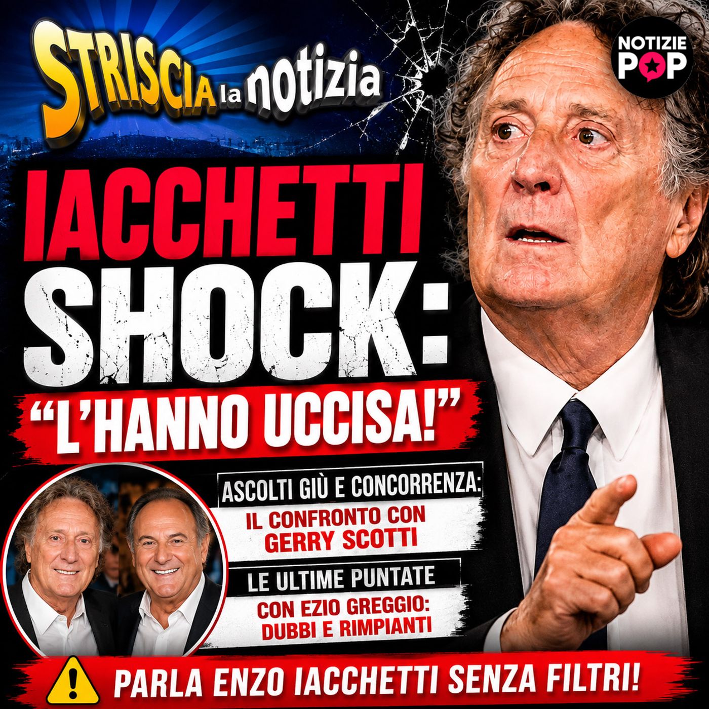 Iacchetti shock contro la fine di Striscia: cosa ha detto sulle scelte di Mediaset