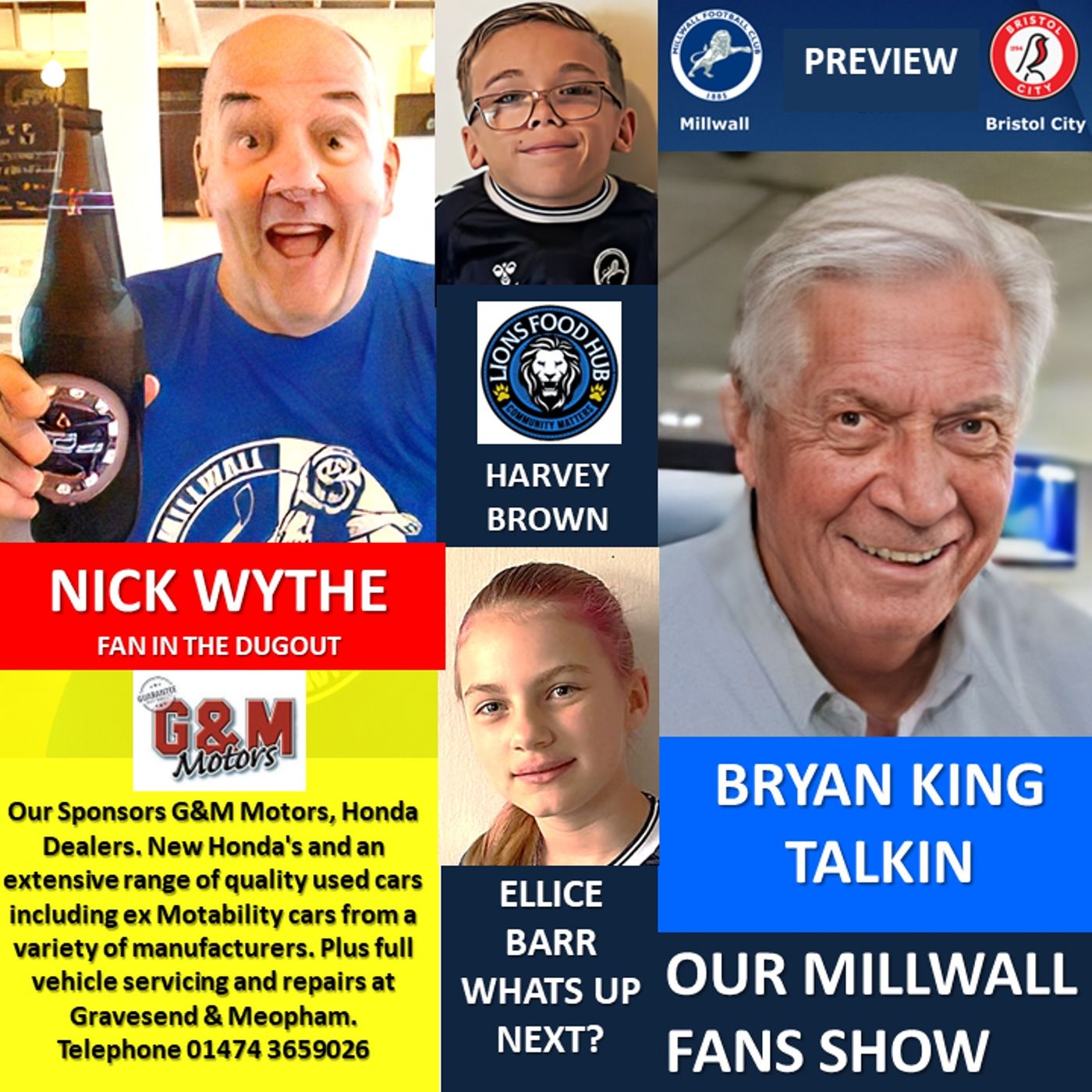 Our Millwall Fans Show - Sponsored by G&M Motors - Meopham & Gravesend 110823 episode artwork
