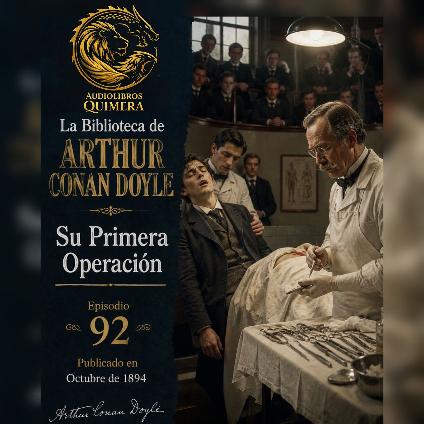 Portada de Audiolibros Quimera - Biblioteca de Arthur Conan Doyle