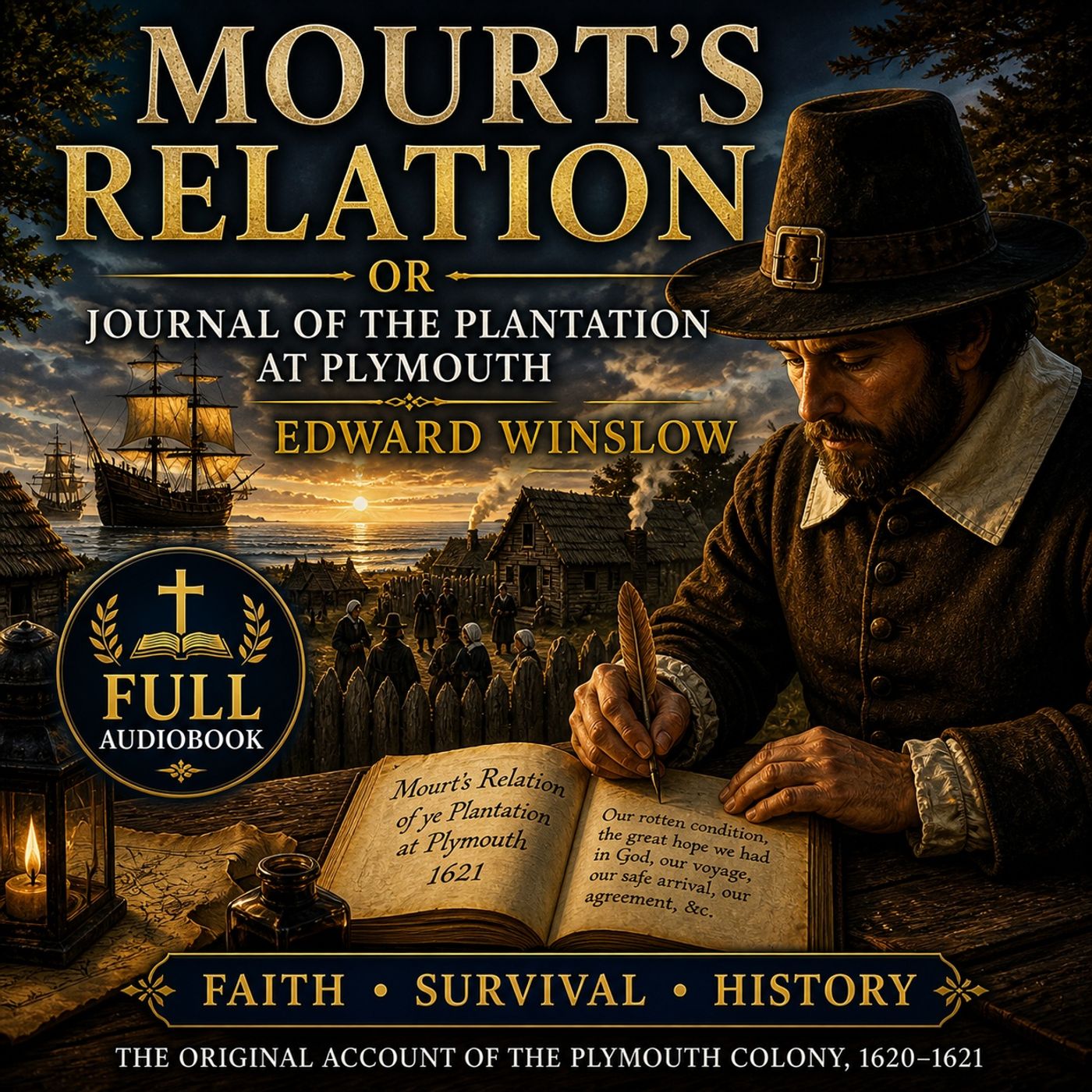 Mourt’s Relation by Edward Winslow | Full Audiobook 📖 The Original Plymouth Colony Journal & Pilgrim Story